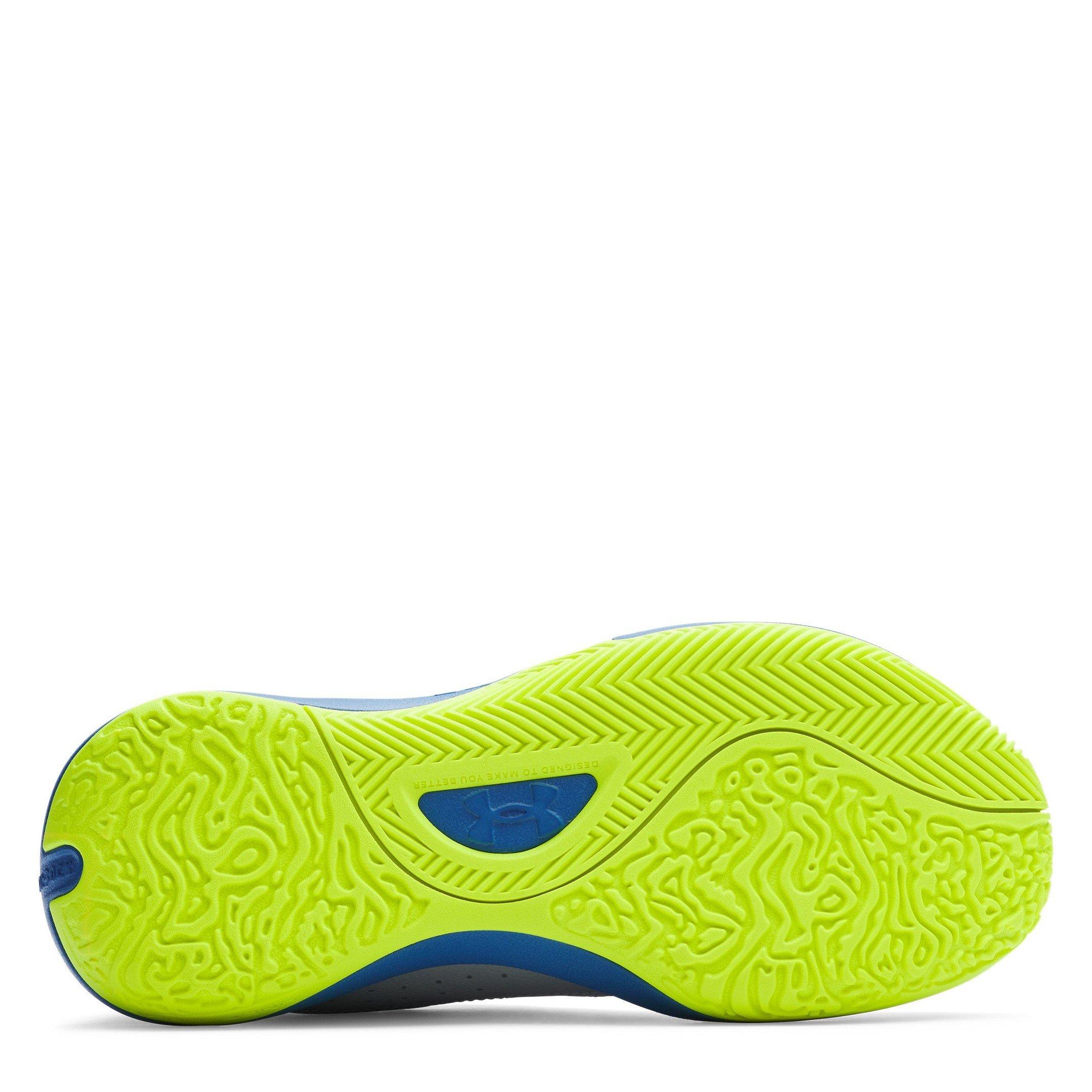 Blue - Under Armour - Under Armour Ua Lockdown 7 Low Basketball Trainers Mens - 3