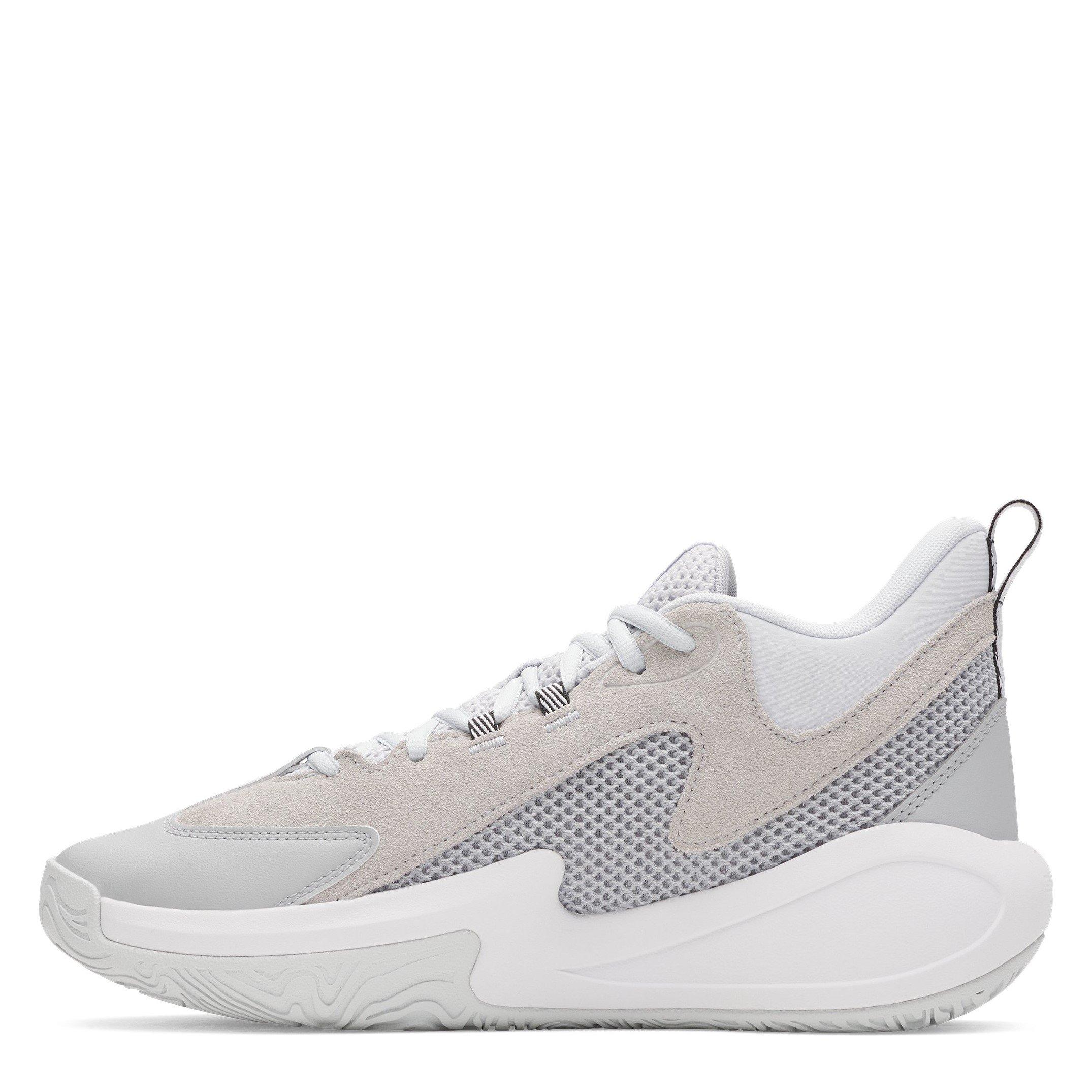 Grey/White - Under Armour - Men's Curry Basketball Trainers - 2