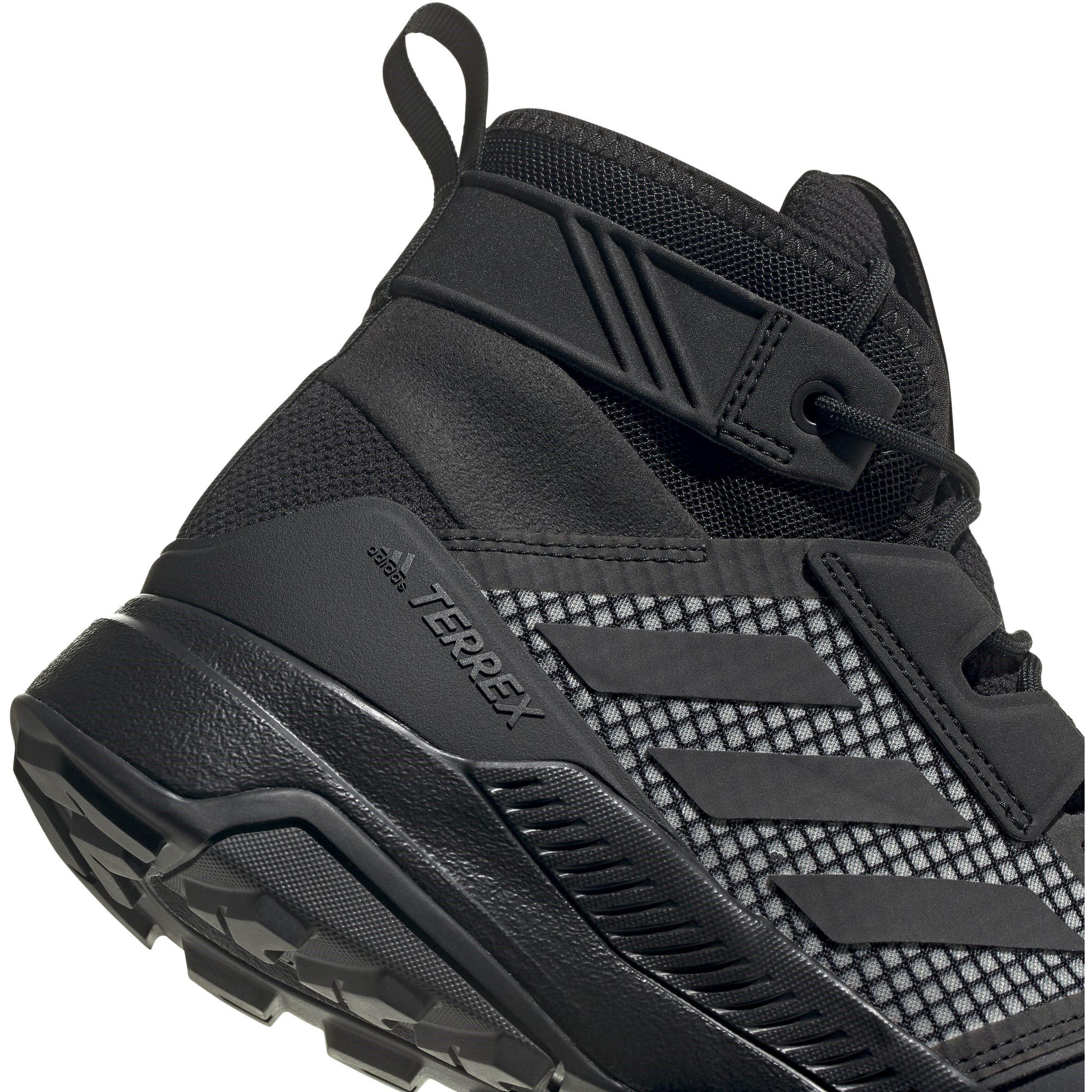 Cblack/Cblack/D - adidas - Men's TERREX TRAILMAKER MID Waterproof Hiking Shoes - 9