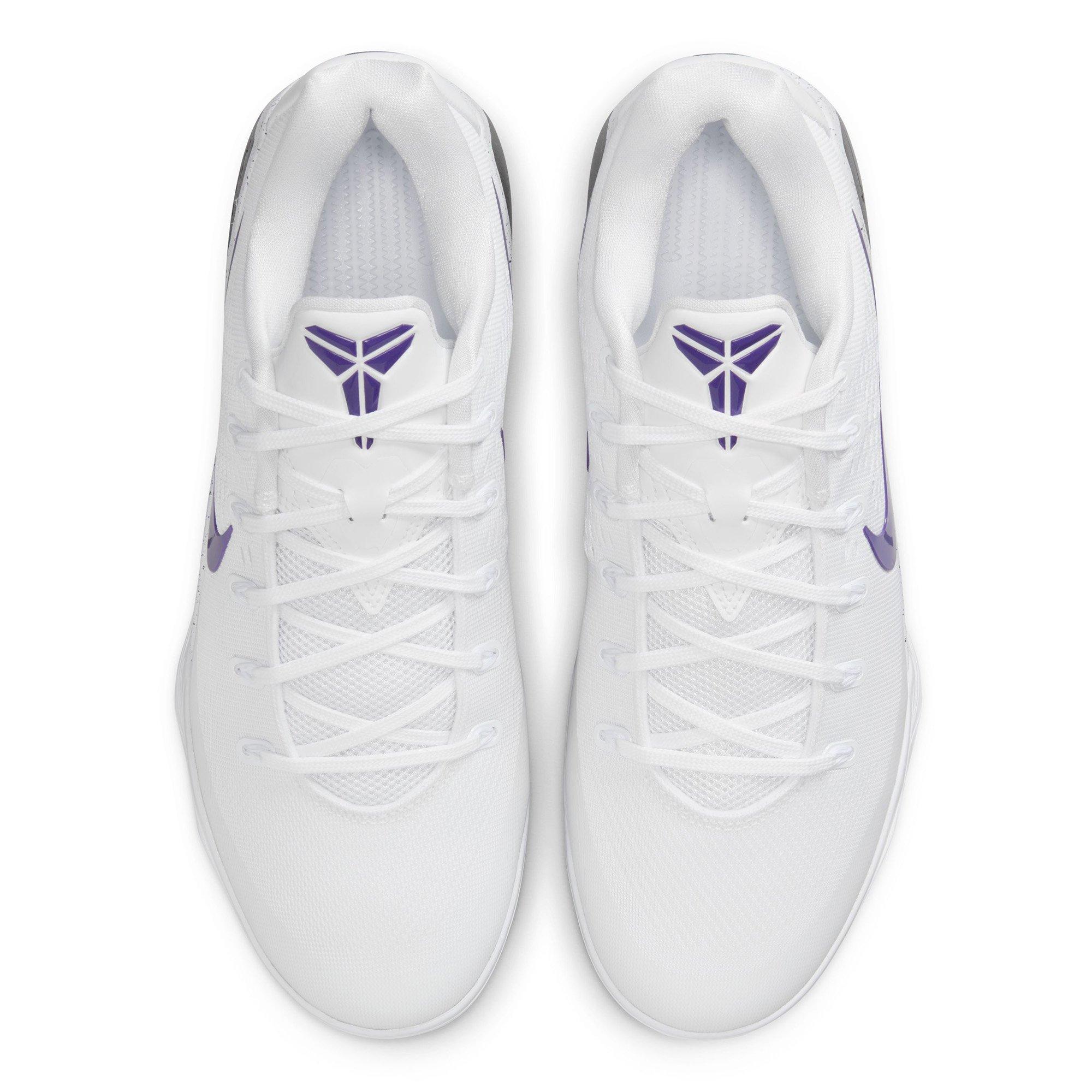 Wht/Purple-Wht - Nike - Kobe IX Elite Low EM Protro Basketball Shoes - 5