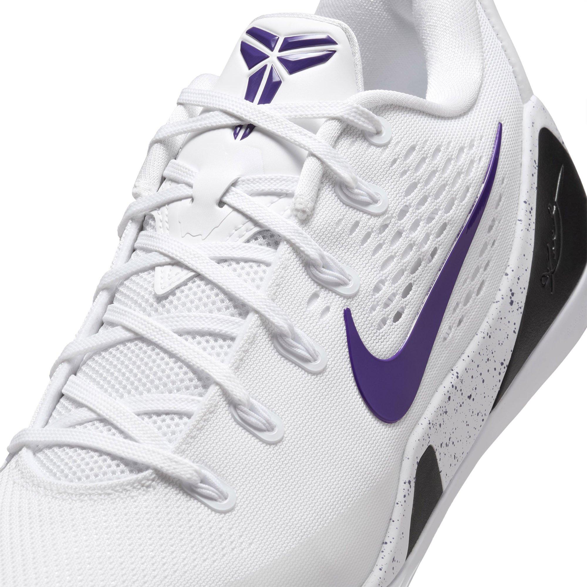 Wht/Purple-Wht - Nike - Kobe IX Elite Low EM Protro Basketball Shoes - 9