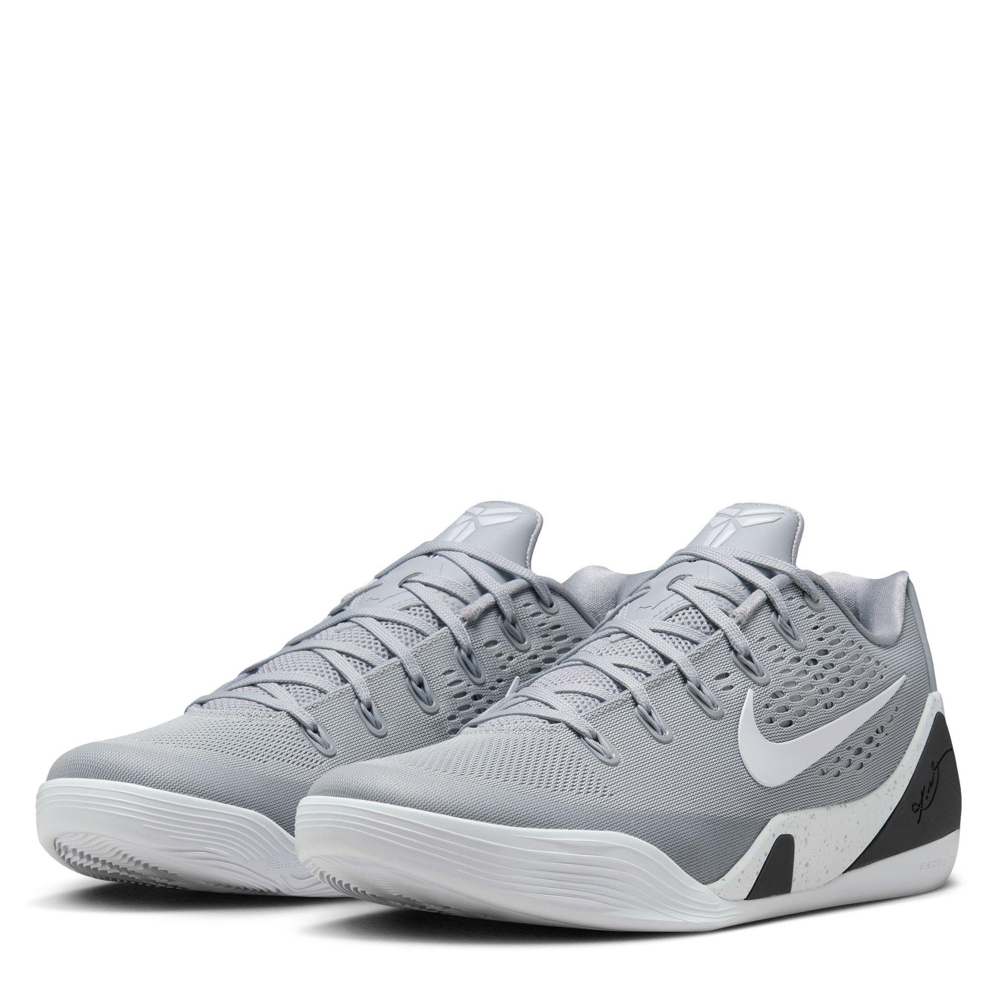 Wolf Grey/White - Nike - Kobe IX Elite Low EM Protro Basketball Shoes - 6