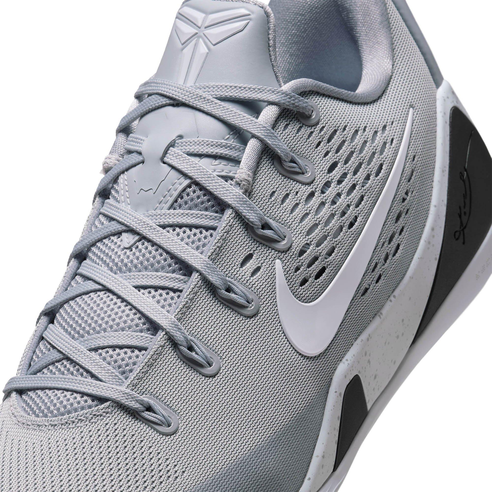 Wolf Grey/White - Nike - Kobe IX Elite Low EM Protro Basketball Shoes - 8