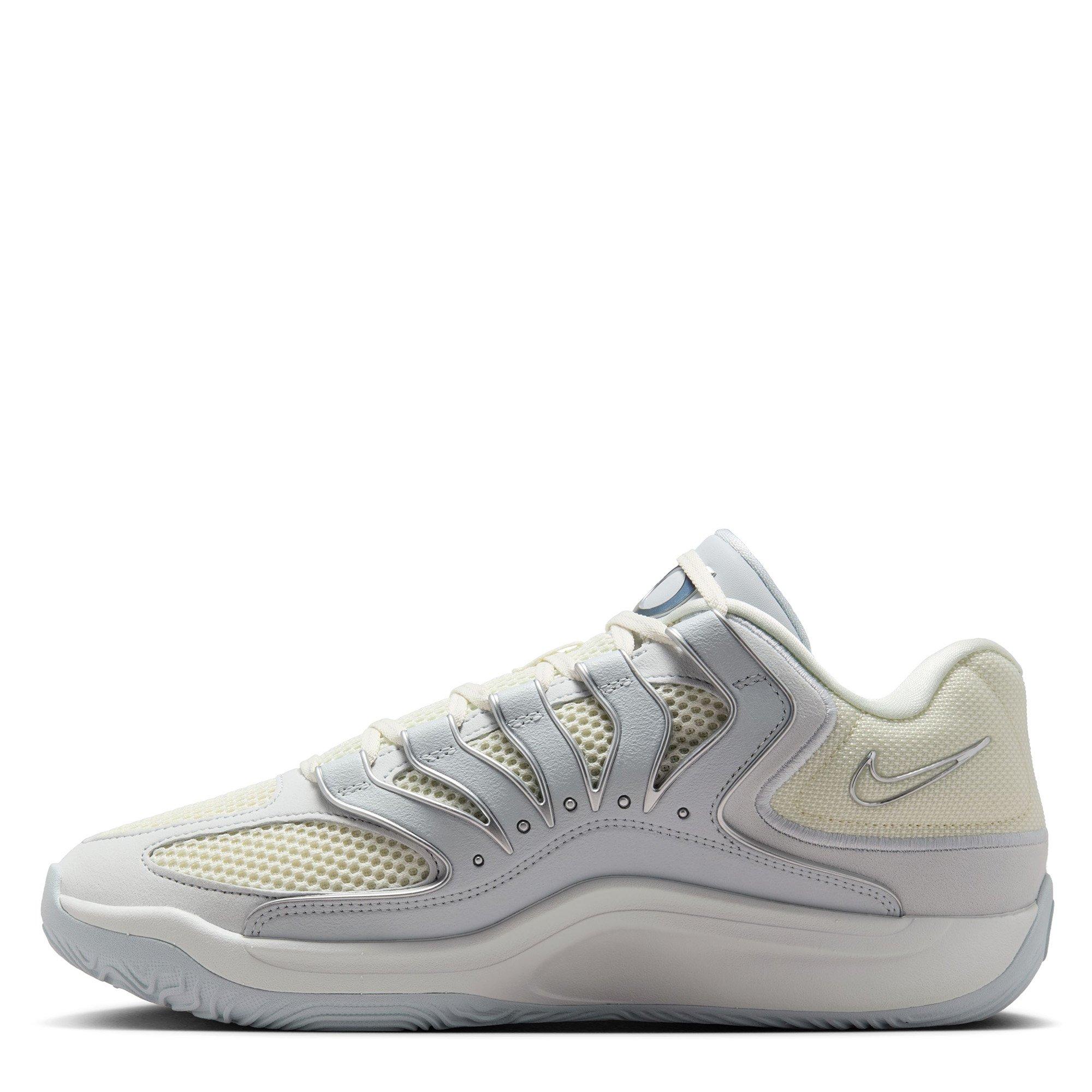 Platinum/Grey - Nike - Kevin Durant KD18 EP Basketball Shoes - 2