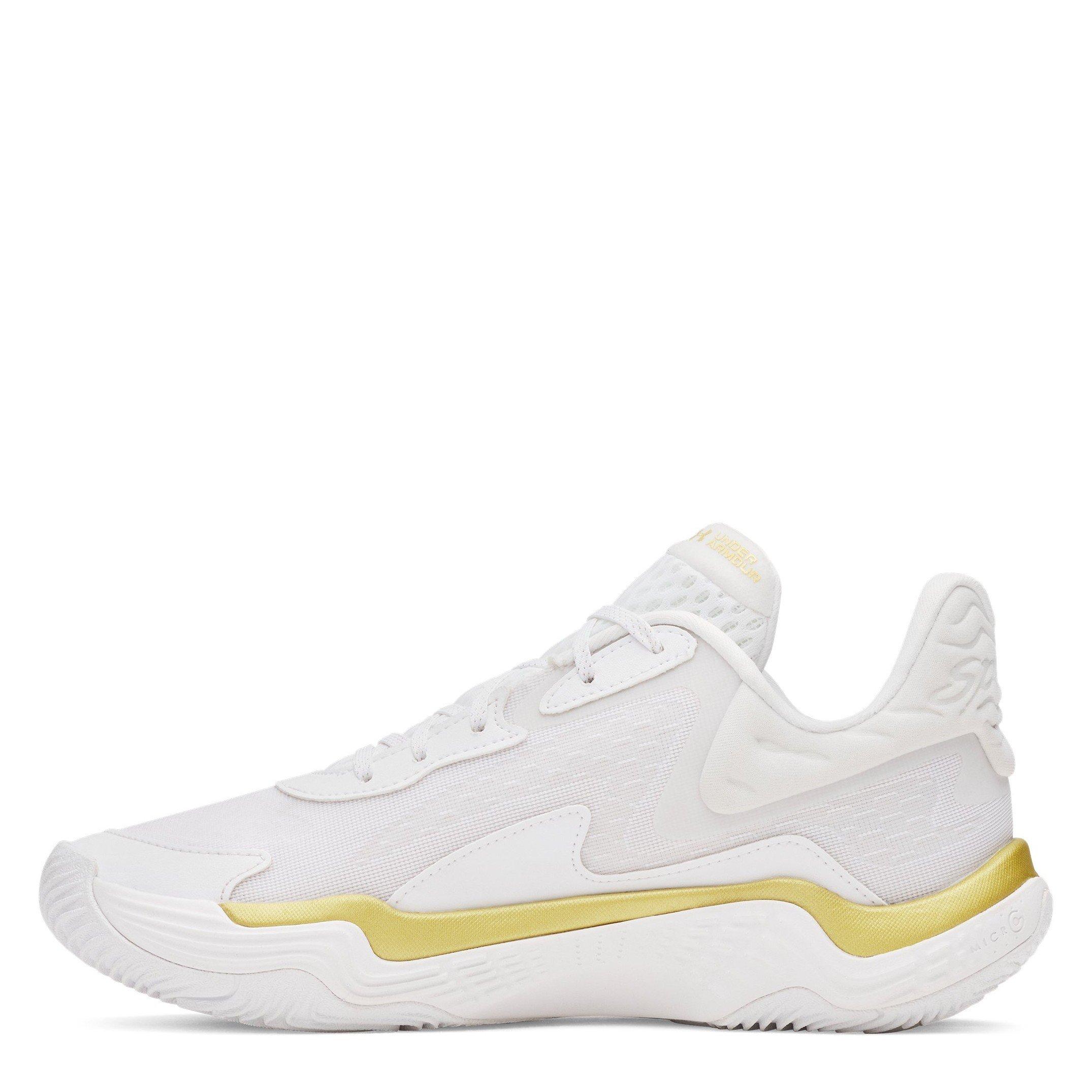 White - Under Armour - Men's Spawn 7 Basketball Trainers - 2