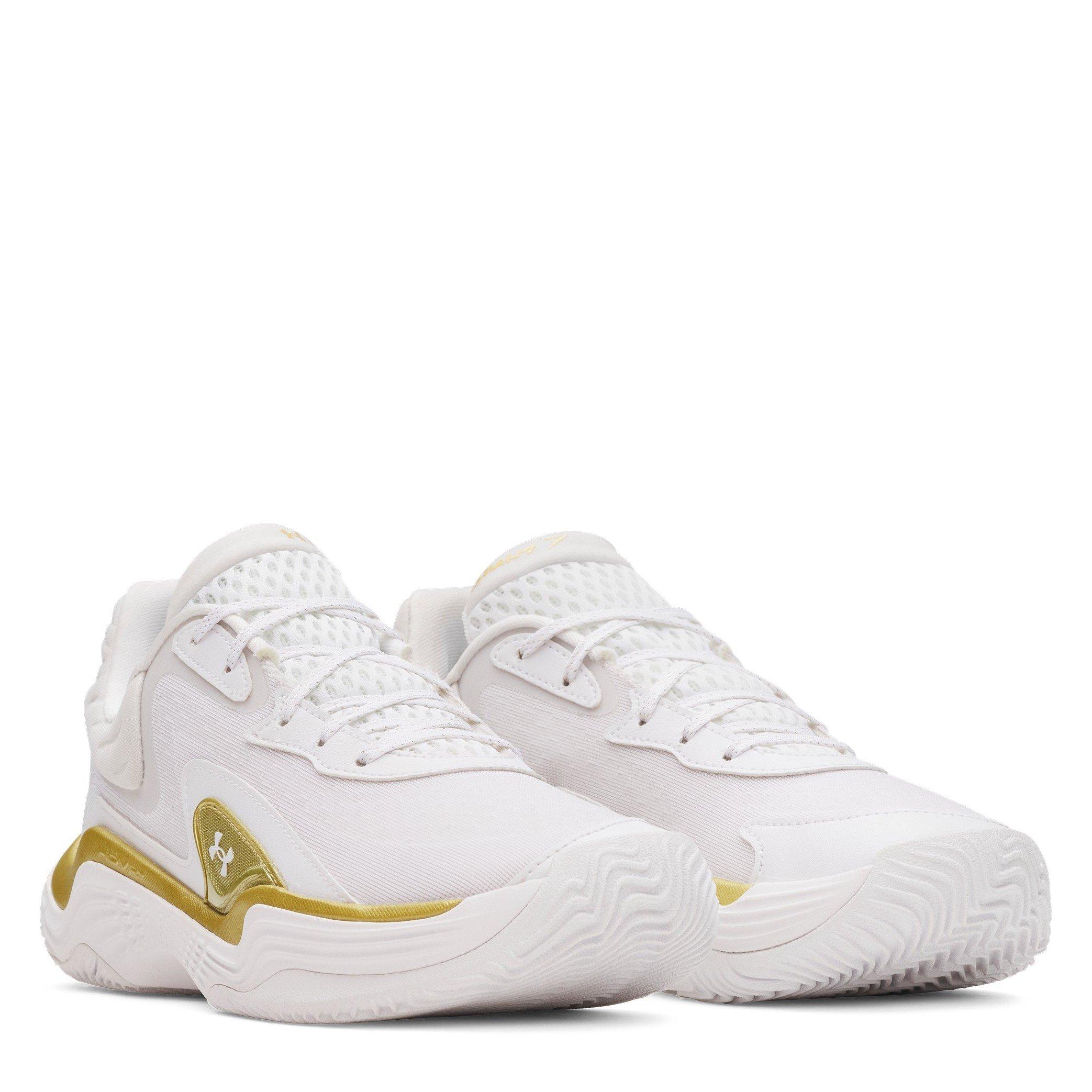 White - Under Armour - Men's Spawn 7 Basketball Trainers - 5