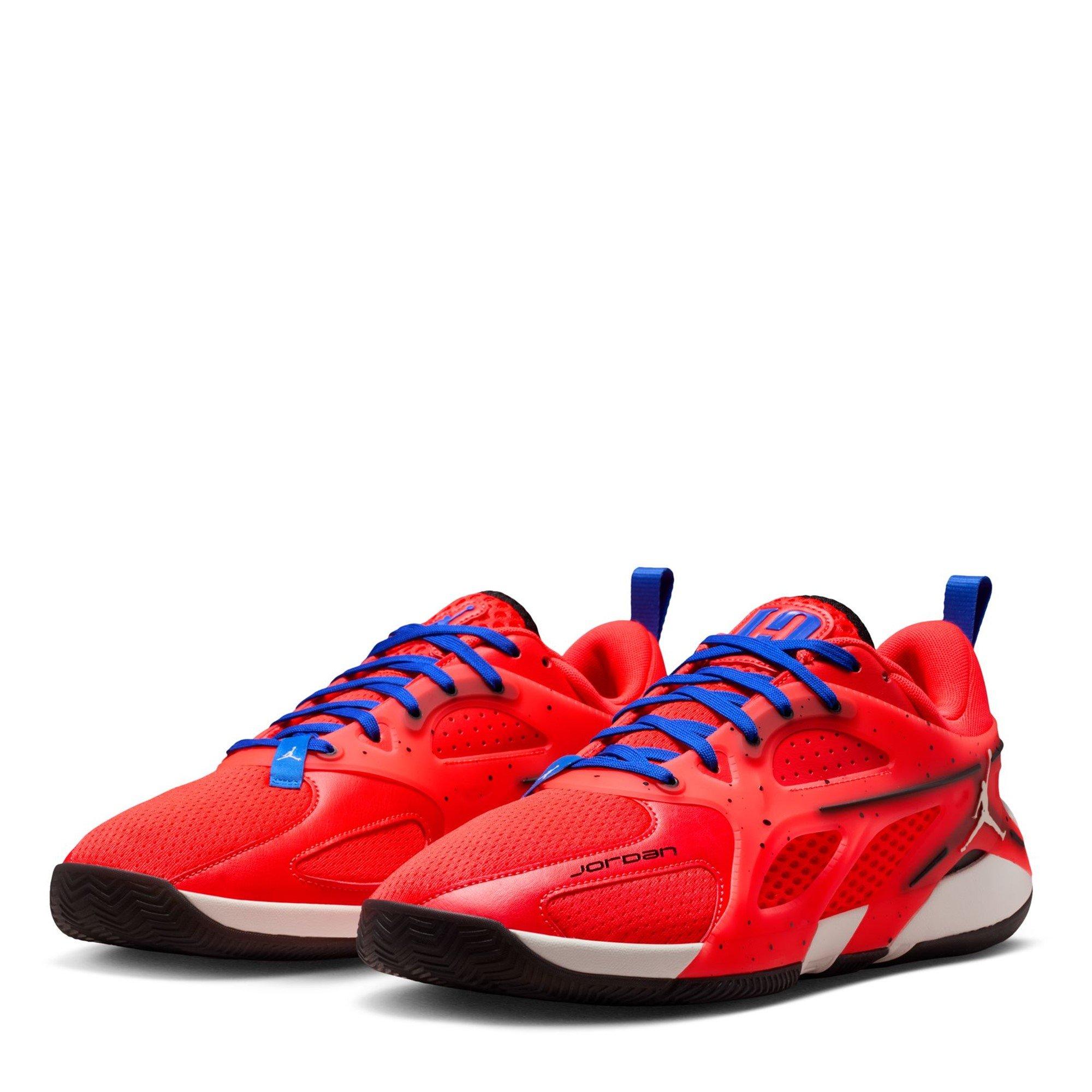 Red/Blue - Nike - Jordan Heir Basketball Trainers Adults - 4