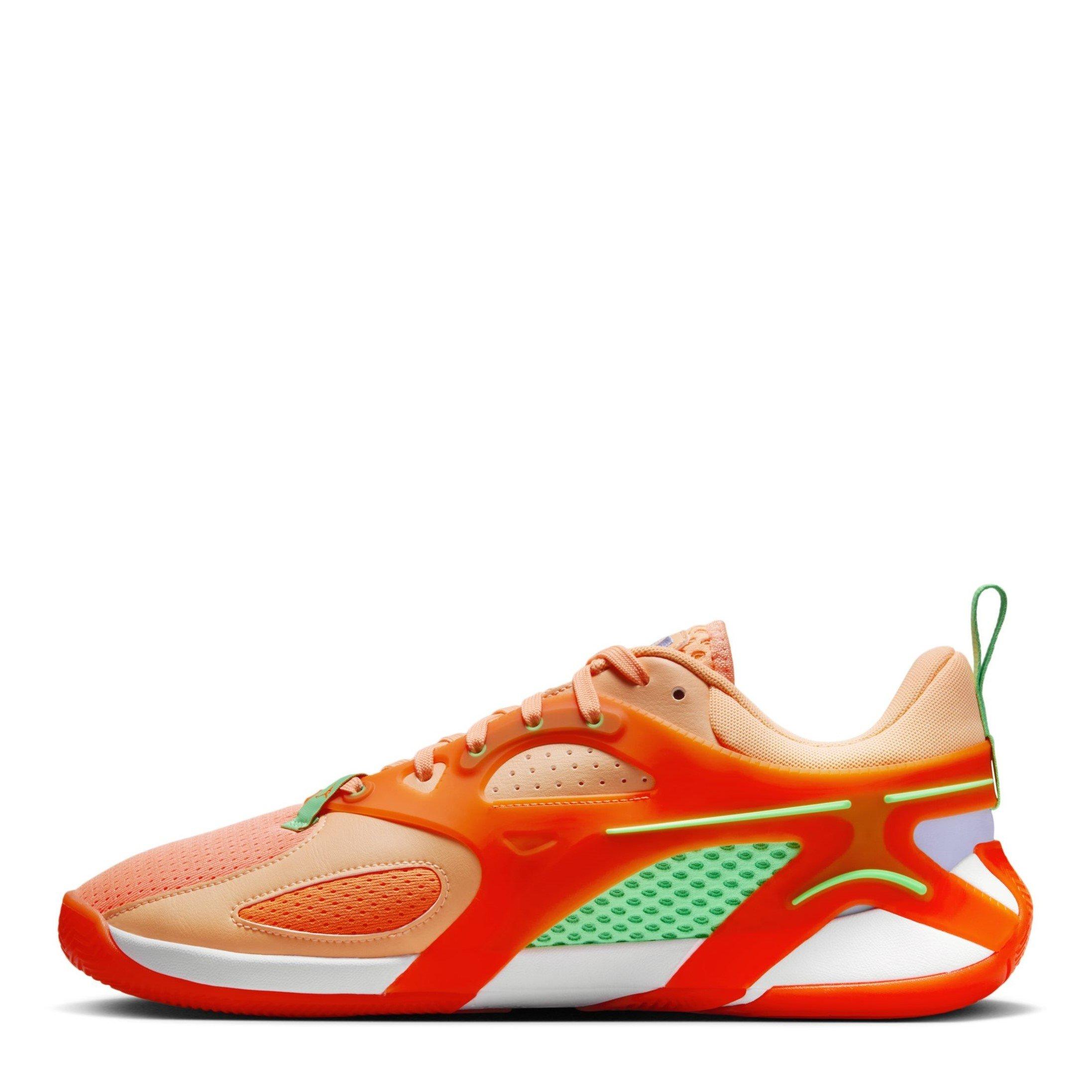 Oranje/Groen - Nike - Heir Basketball Trainers Adults - 2