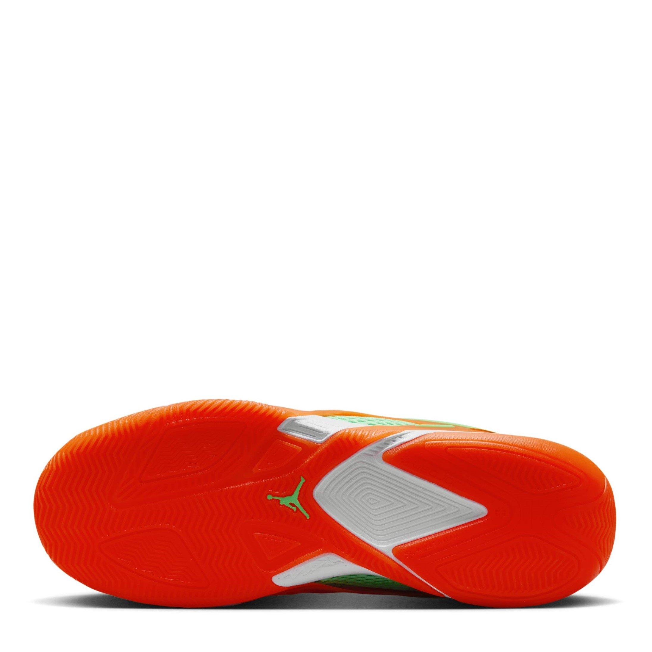 Oranje/Groen - Nike - Heir Basketball Trainers Adults - 3