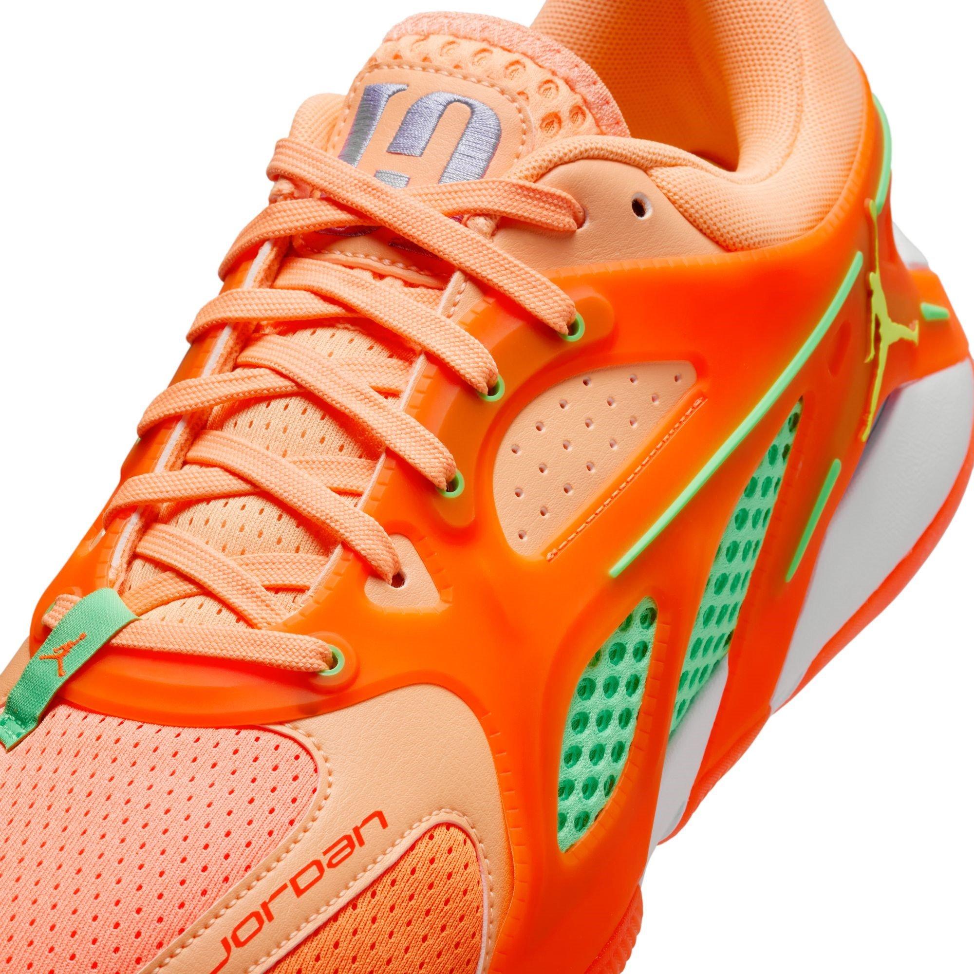 Oranje/Groen - Nike - Heir Basketball Trainers Adults - 7