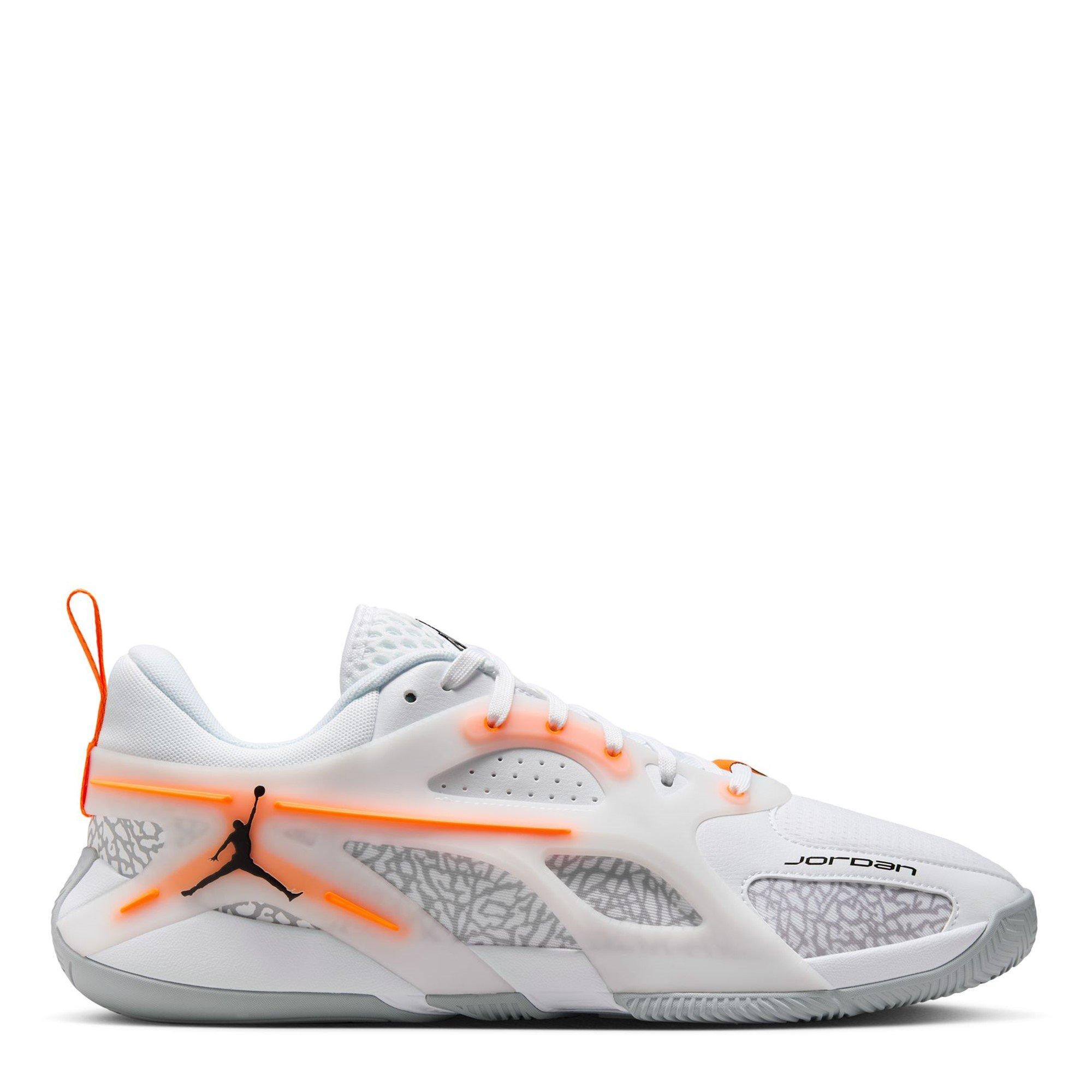 Nike Men's Jordan Heir Basketball Trainers Adults - Wht/Blk/Ora - 11 (46)