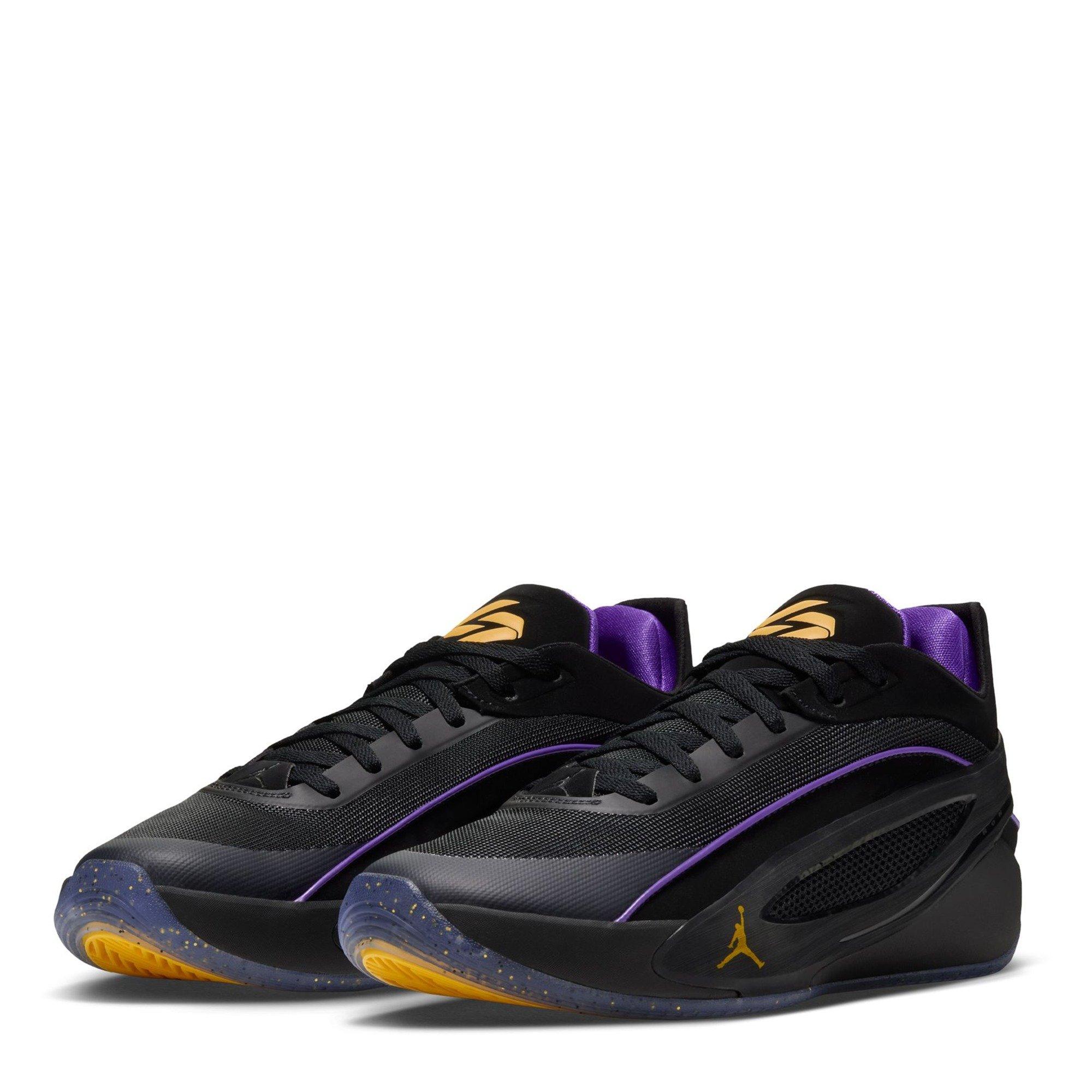 Blk/Purp/Yellow - Air Jordan - Men's Basketball Trainers - 4