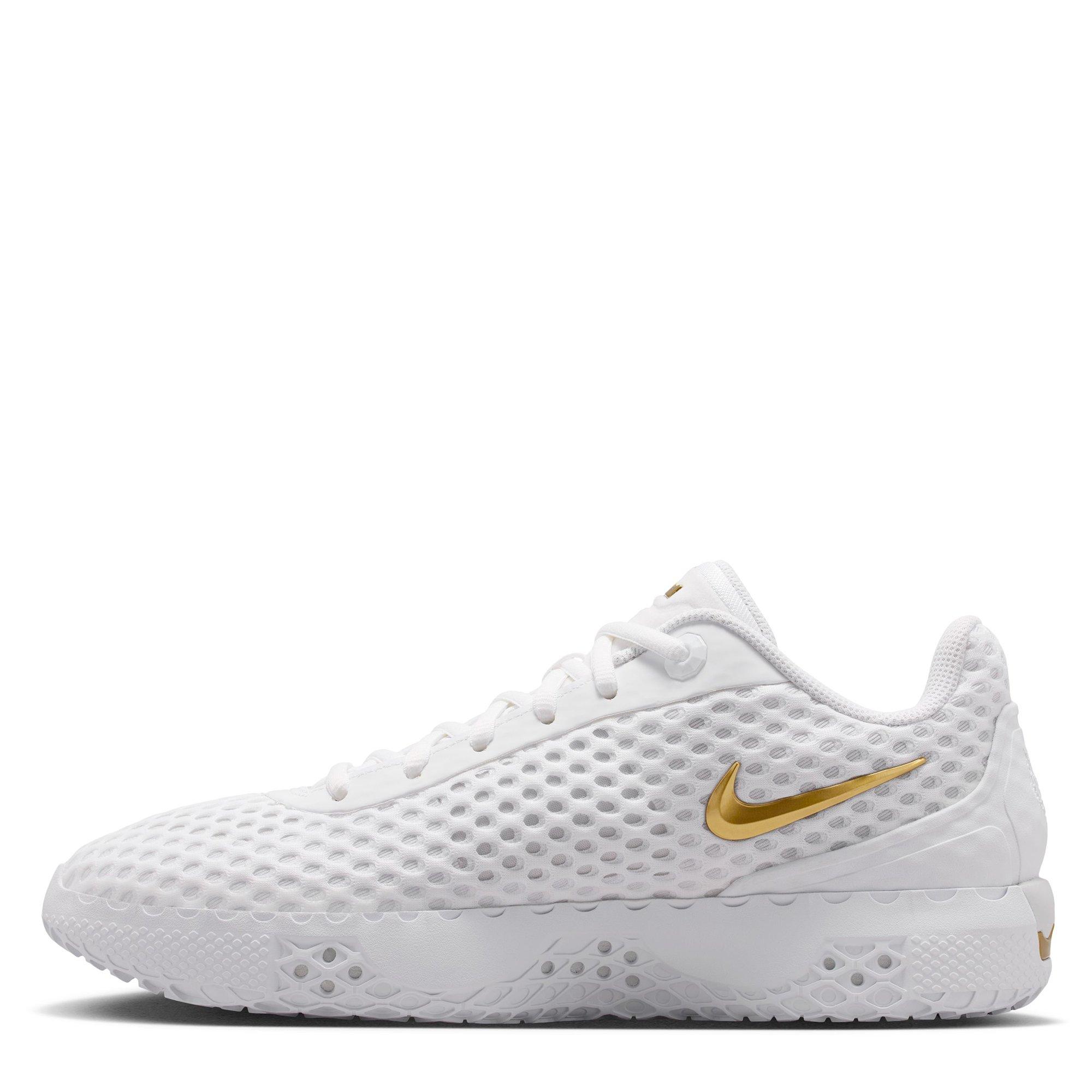 Wht/Gold/Wht - Nike - LeBron Witness X Mens Basketball Shoes - 2