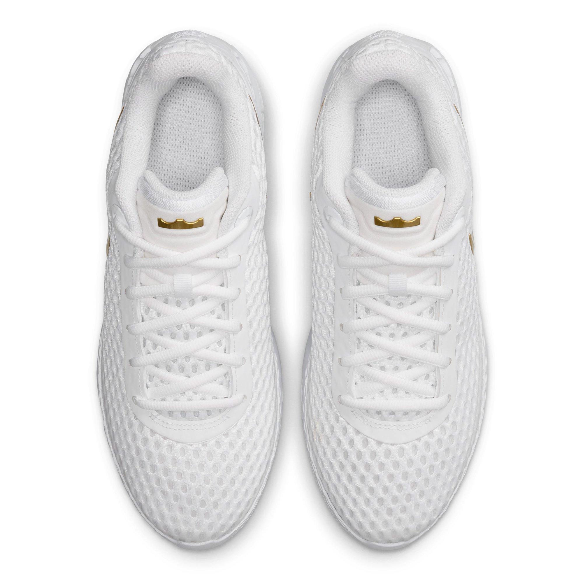 Wht/Gold/Wht - Nike - LeBron Witness X Mens Basketball Shoes - 4