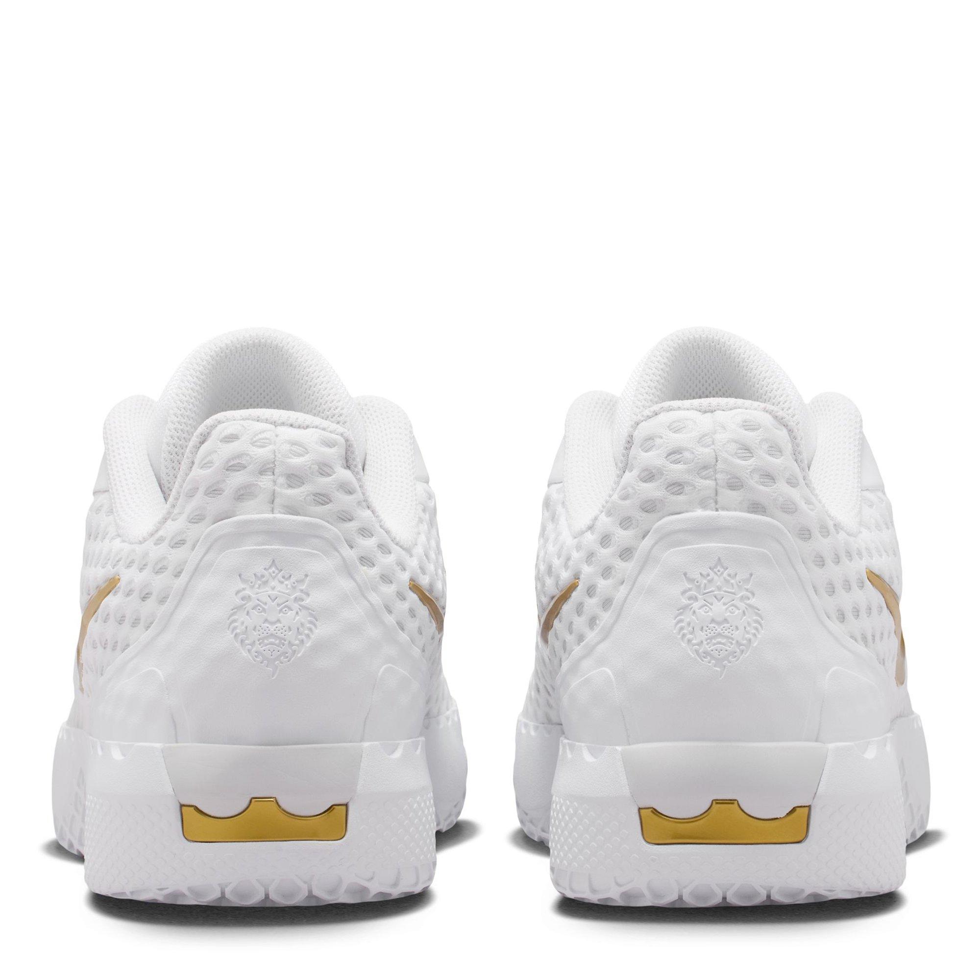Wht/Gold/Wht - Nike - LeBron Witness X Mens Basketball Shoes - 6