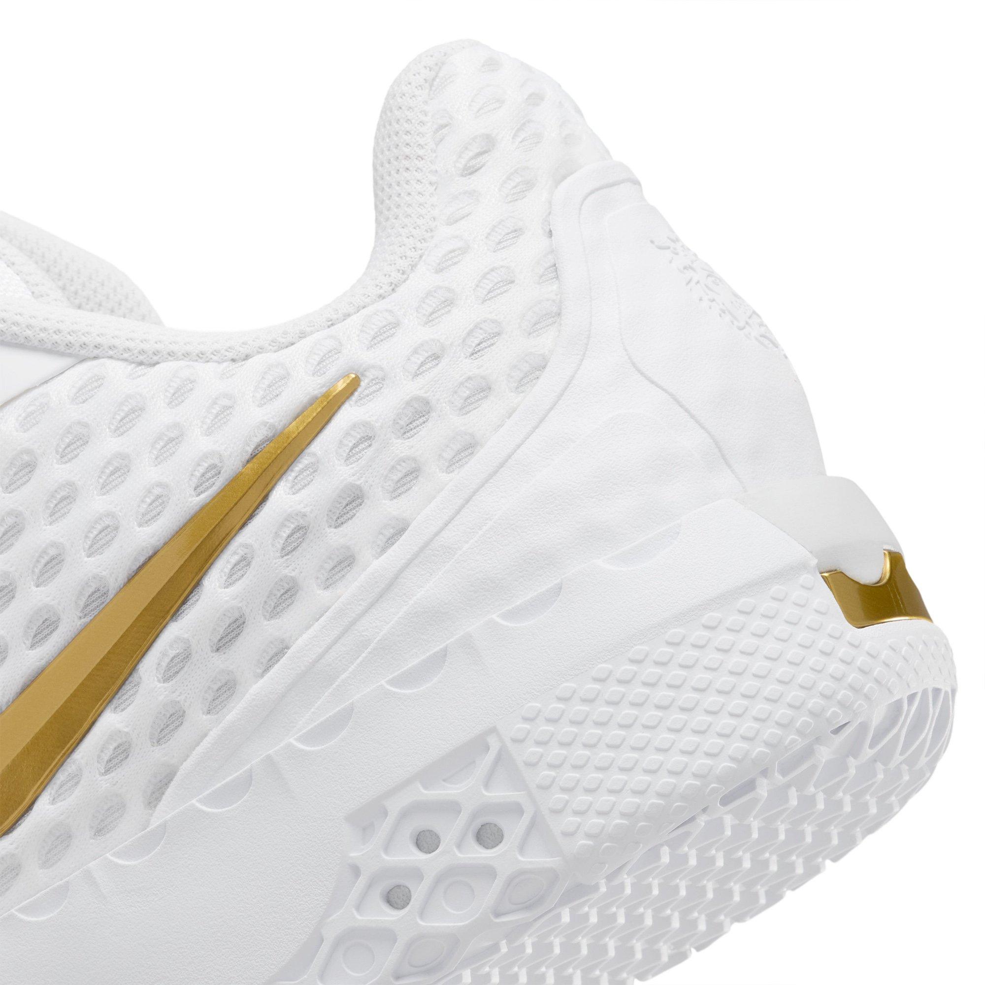 Wht/Gold/Wht - Nike - LeBron Witness X Mens Basketball Shoes - 8