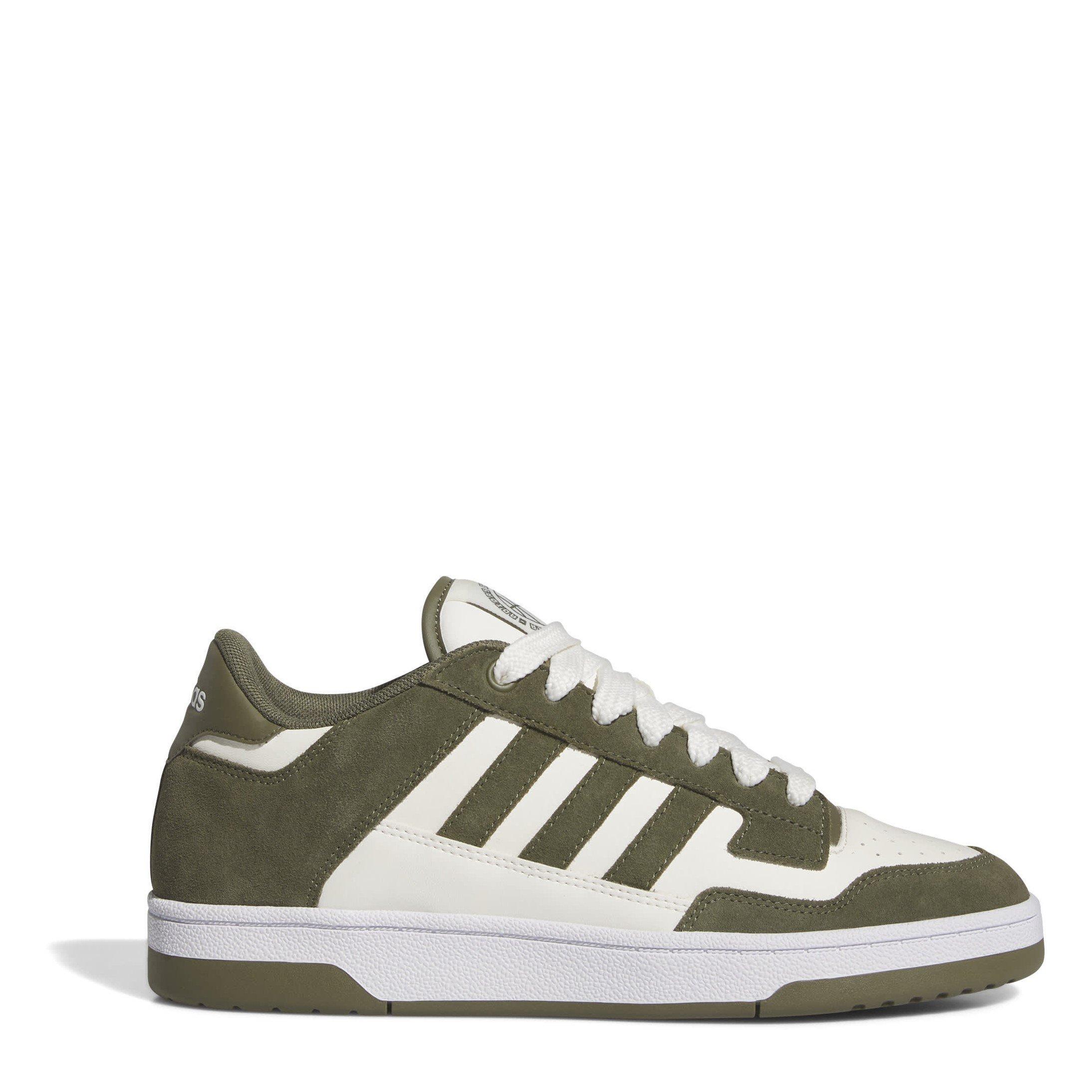 Olive/White - adidas - Rapid Court Low-Top Trainers Mens - 1