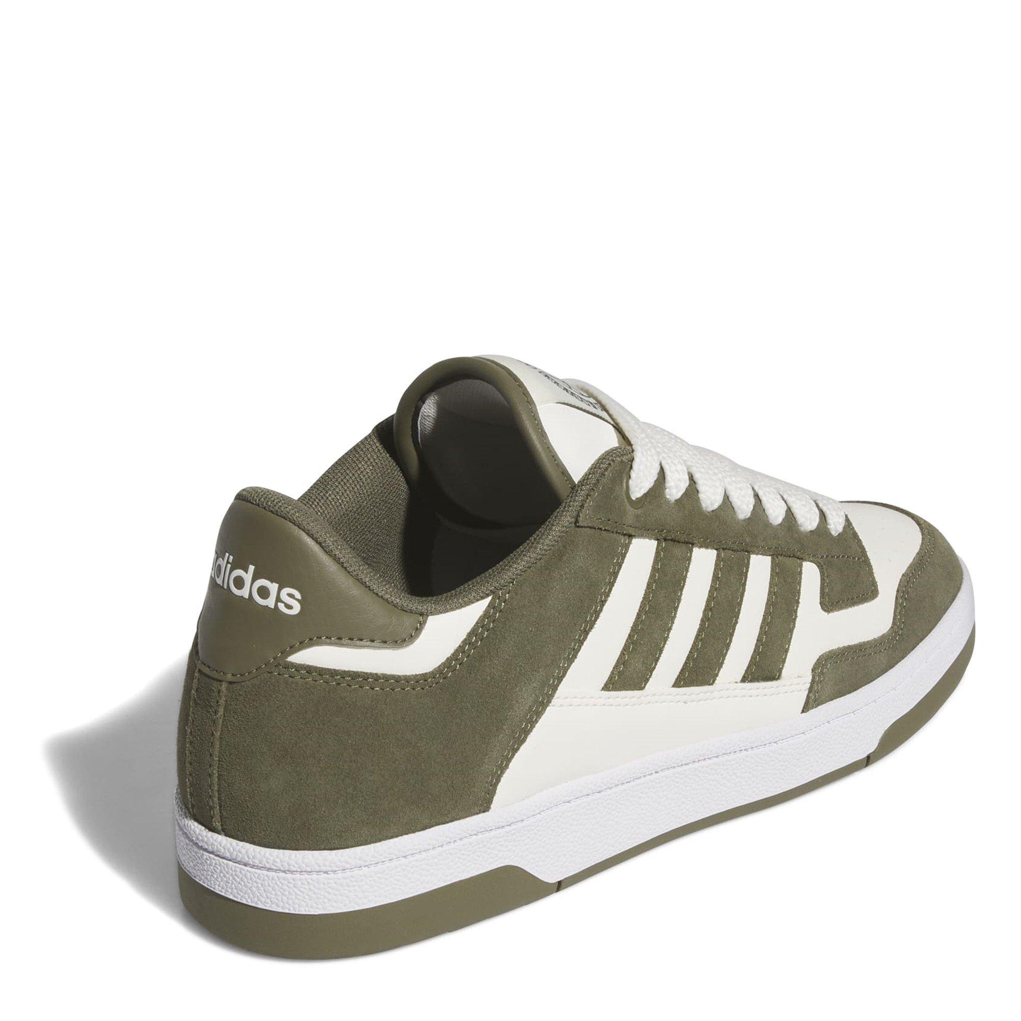 Olijf/Wit - adidas - Rapid Court Low-Top Trainers Mens - 4