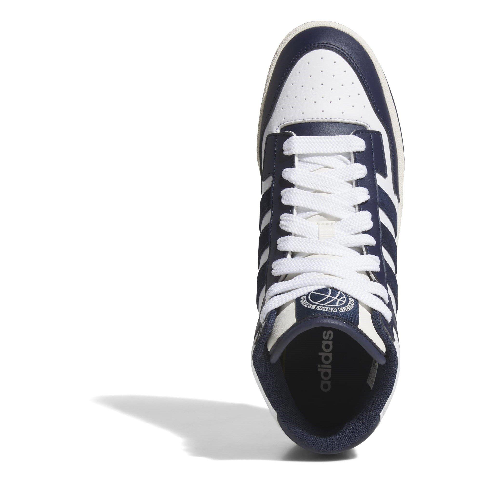 Navy/White - adidas - Rapid Court Mid High-Top Trainers Mens - 5