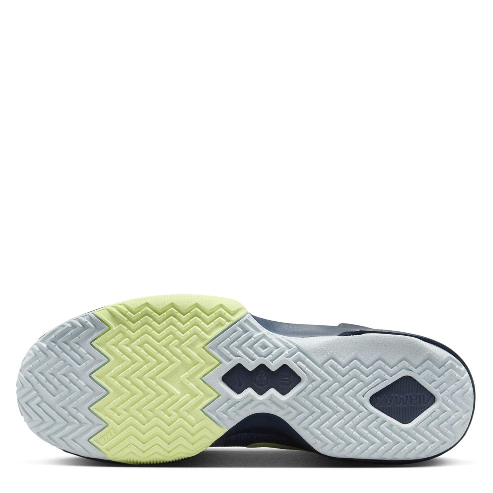 Ashen/Volt-Blue - Nike - NIke Air Max Impact 4 Adults Basketball Shoes - 3