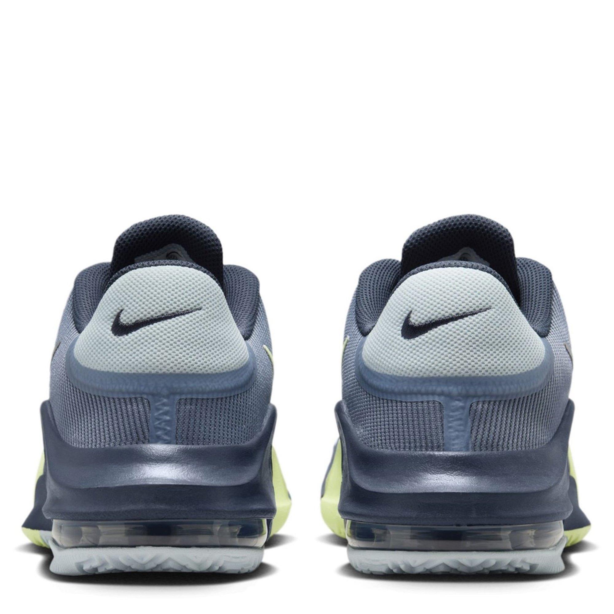 Ashen/Volt-Blue - Nike - NIke Air Max Impact 4 Adults Basketball Shoes - 6