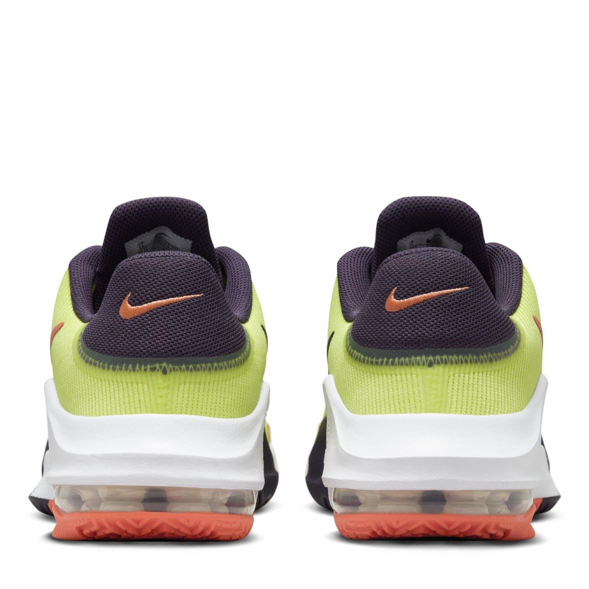Lt.Lemon/Raisin - Nike - NIke Air Max Impact 4 Adults Basketball Shoes - 6