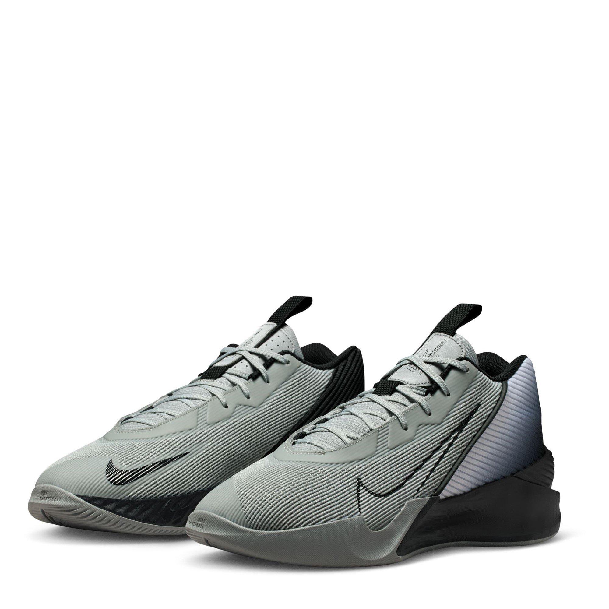 Grey/Silver - Nike - G.T. Jump Academy Basketball Trainers Mens - 4