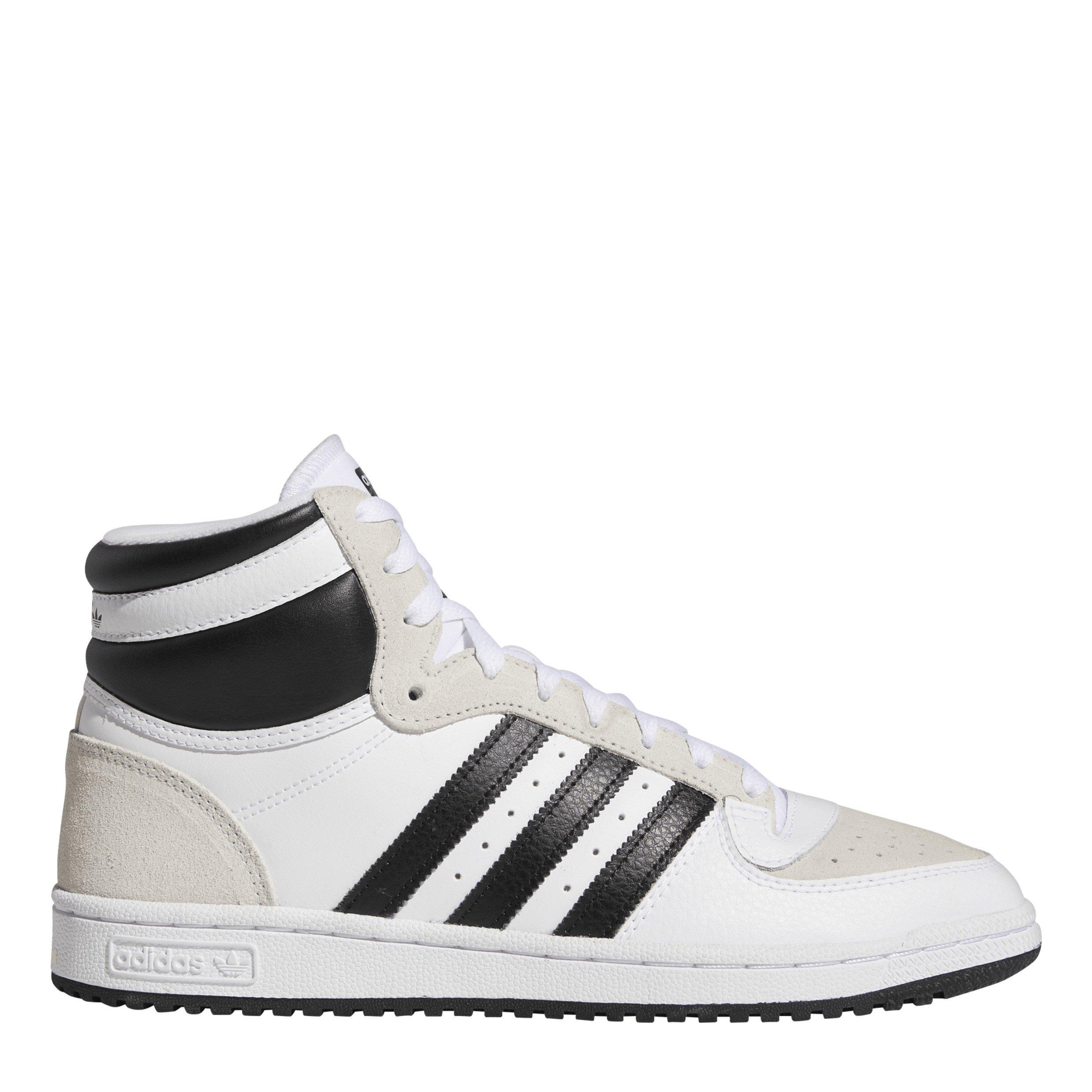 White - adidas - Men's Top Ten Rb Basketball Trainers - 1