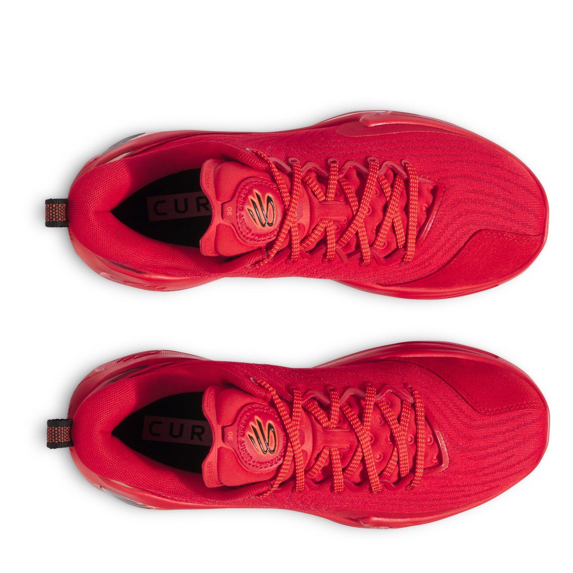 Red/Red/Red - Under Armour - Curry 12 Basketball Trainers Mens - 4