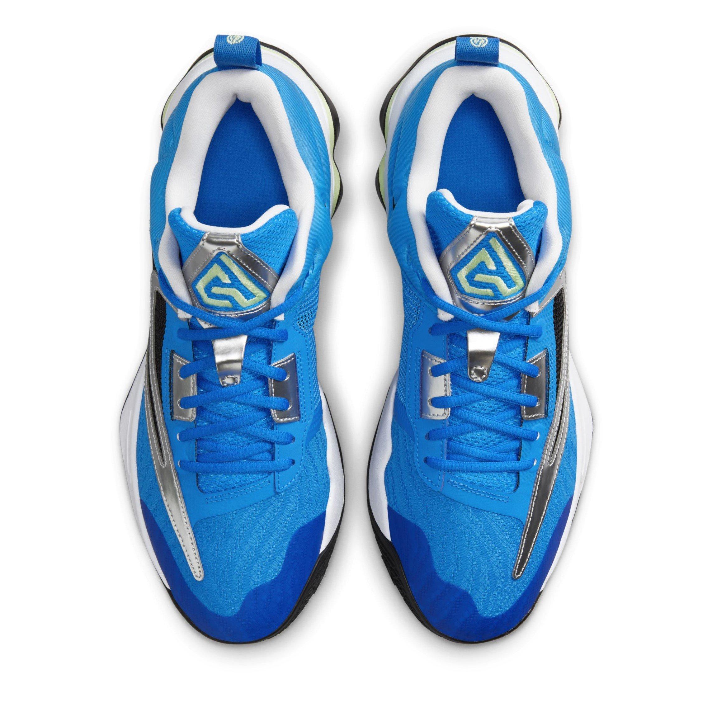 Blå/Sort/Hvid - Nike - Giannis Immortality 3 Basketball Shoes - 5