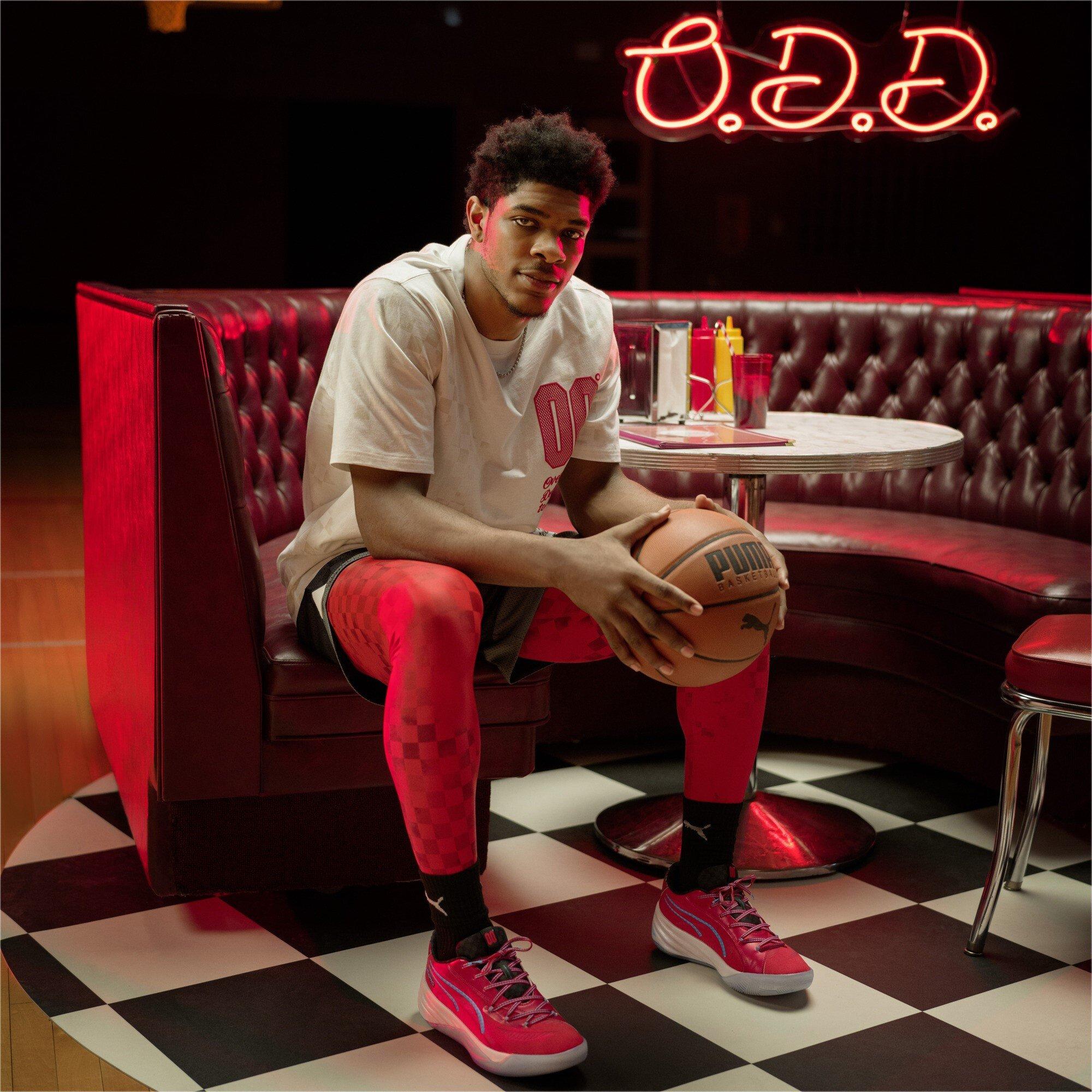 Rød/Blå - Puma - All Pro Nitro Scoot Basketball Trainers - 7