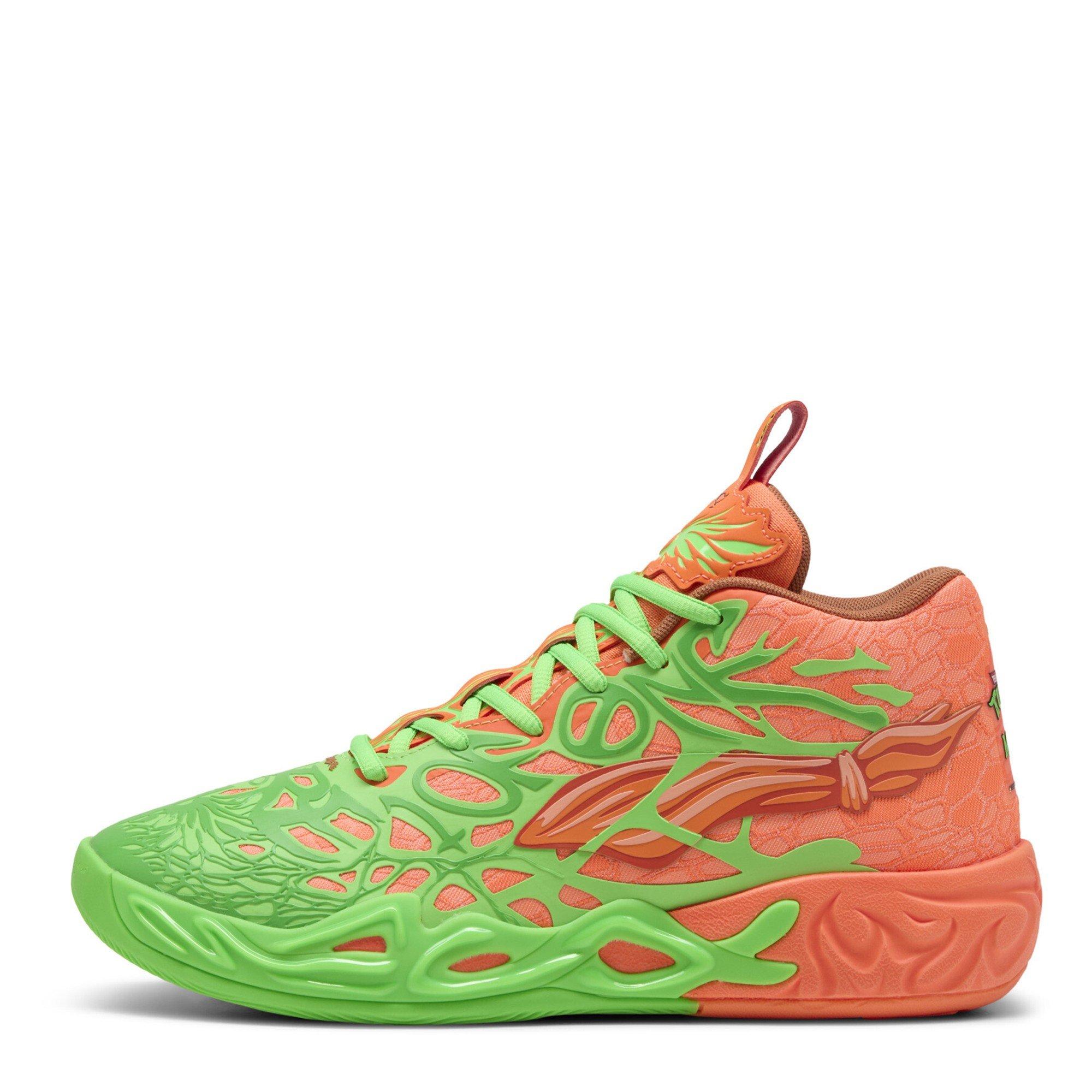 Fluro Groen P - Puma - Men's Mb.04 Tmnt L&M Basketball Trainers - 2
