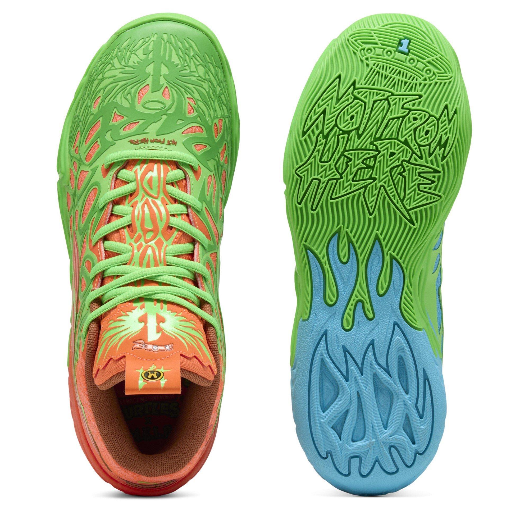 Fluro Groen P - Puma - Men's Mb.04 Tmnt L&M Basketball Trainers - 4