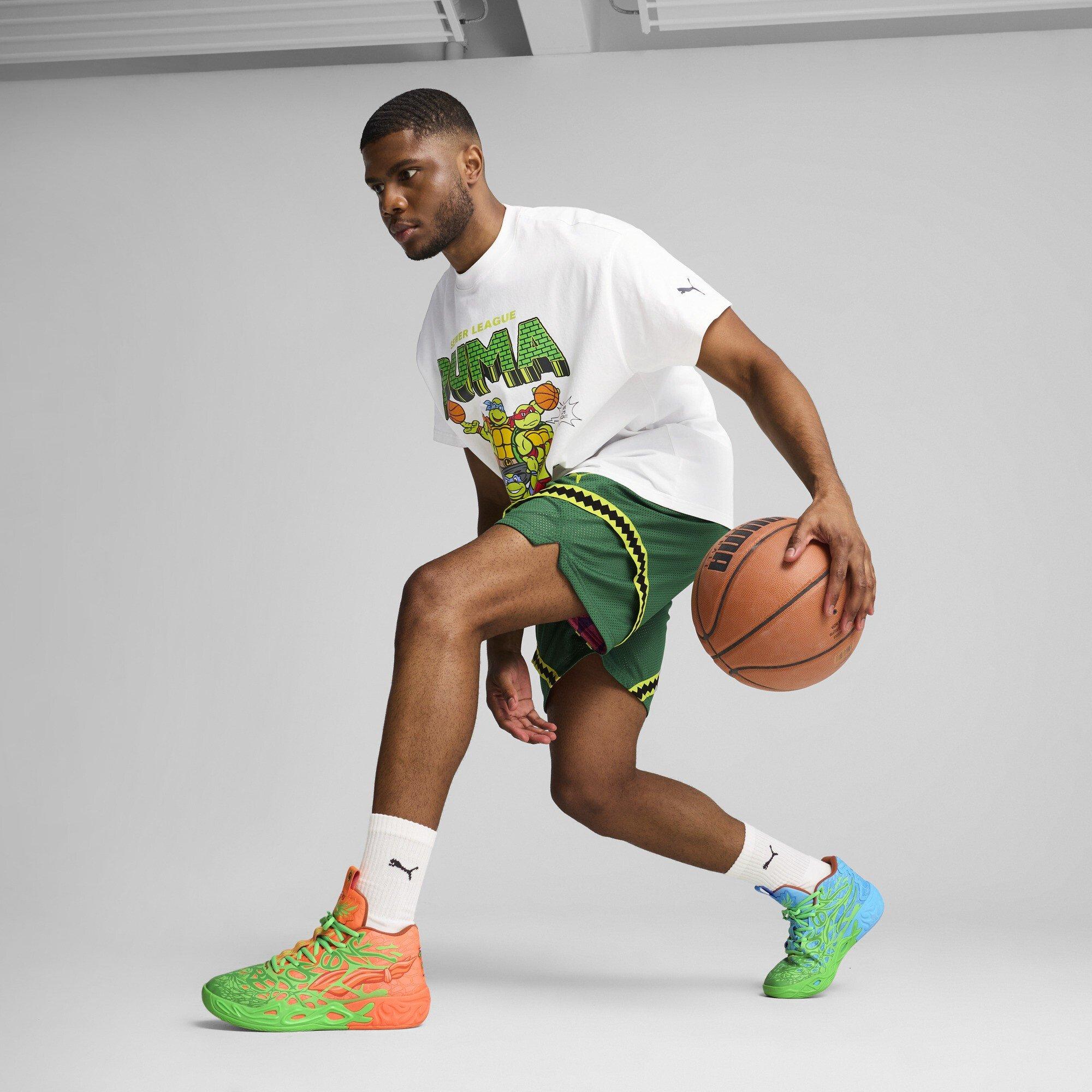 Fluro Groen P - Puma - Men's Mb.04 Tmnt L&M Basketball Trainers - 7