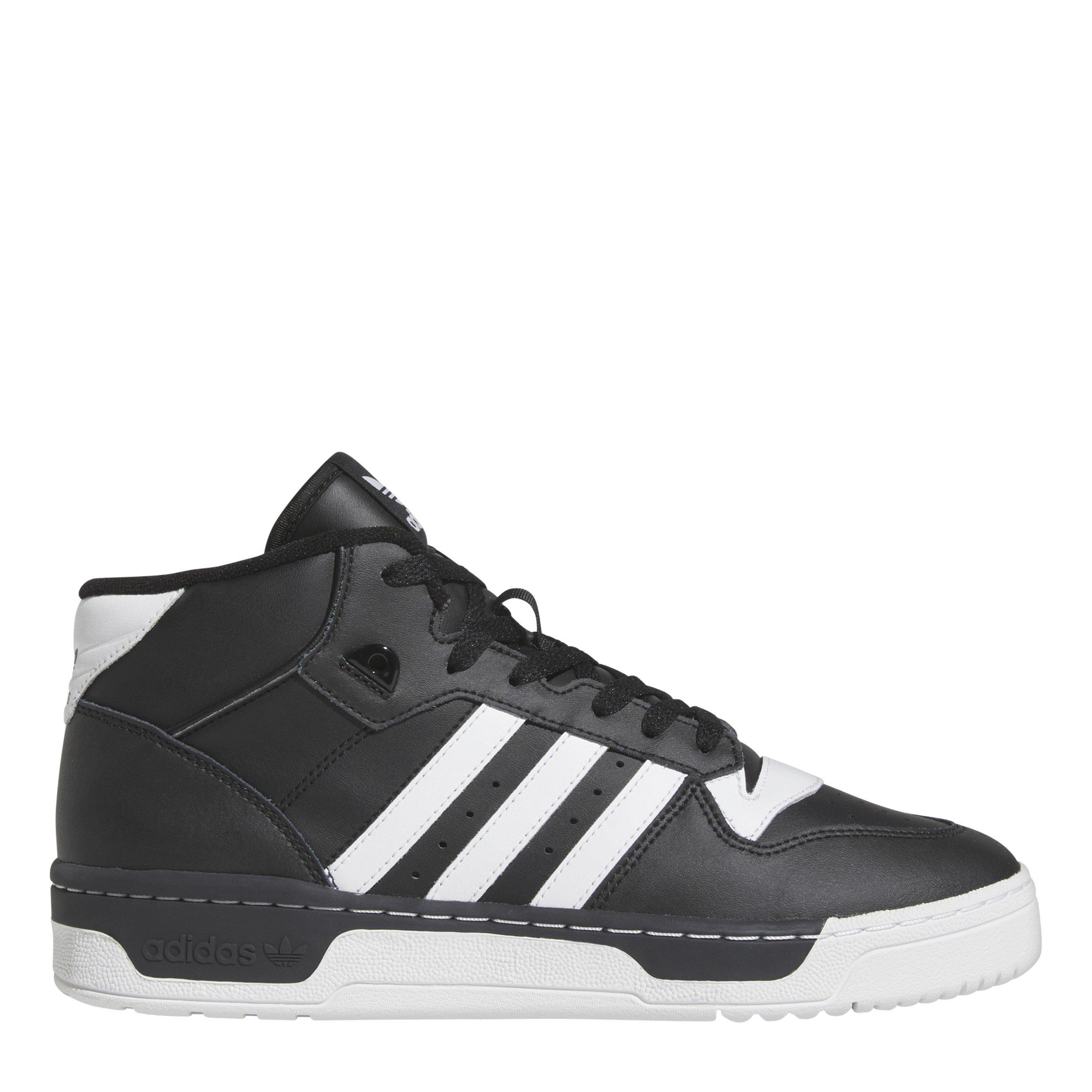 Adidas Men's Rivalry Mid Basketball Trainers - Black - 9 (43.3)