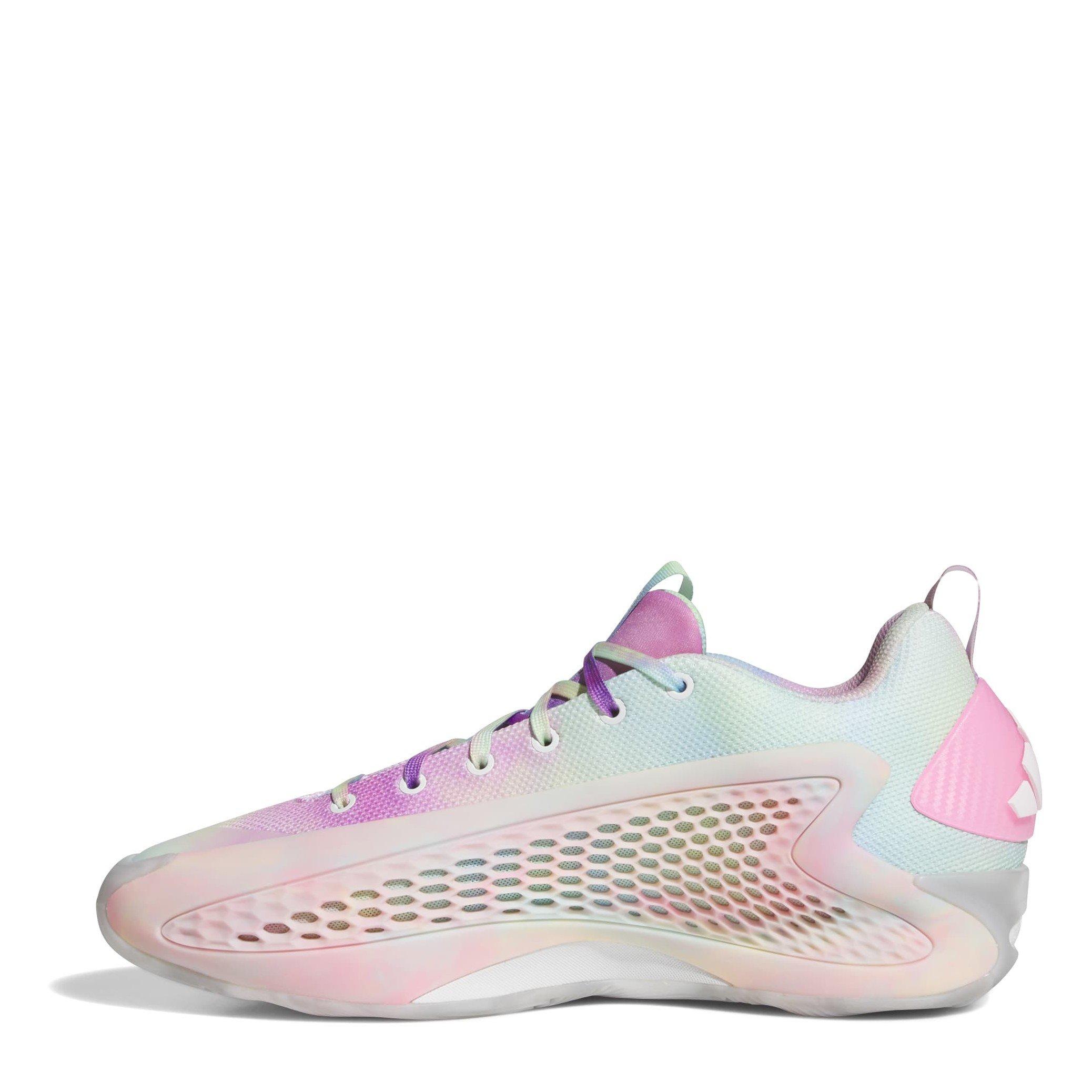 Wht/Ora/Pnk - adidas - Anthony Edwards 1 Basketball Shoes Mens - 2