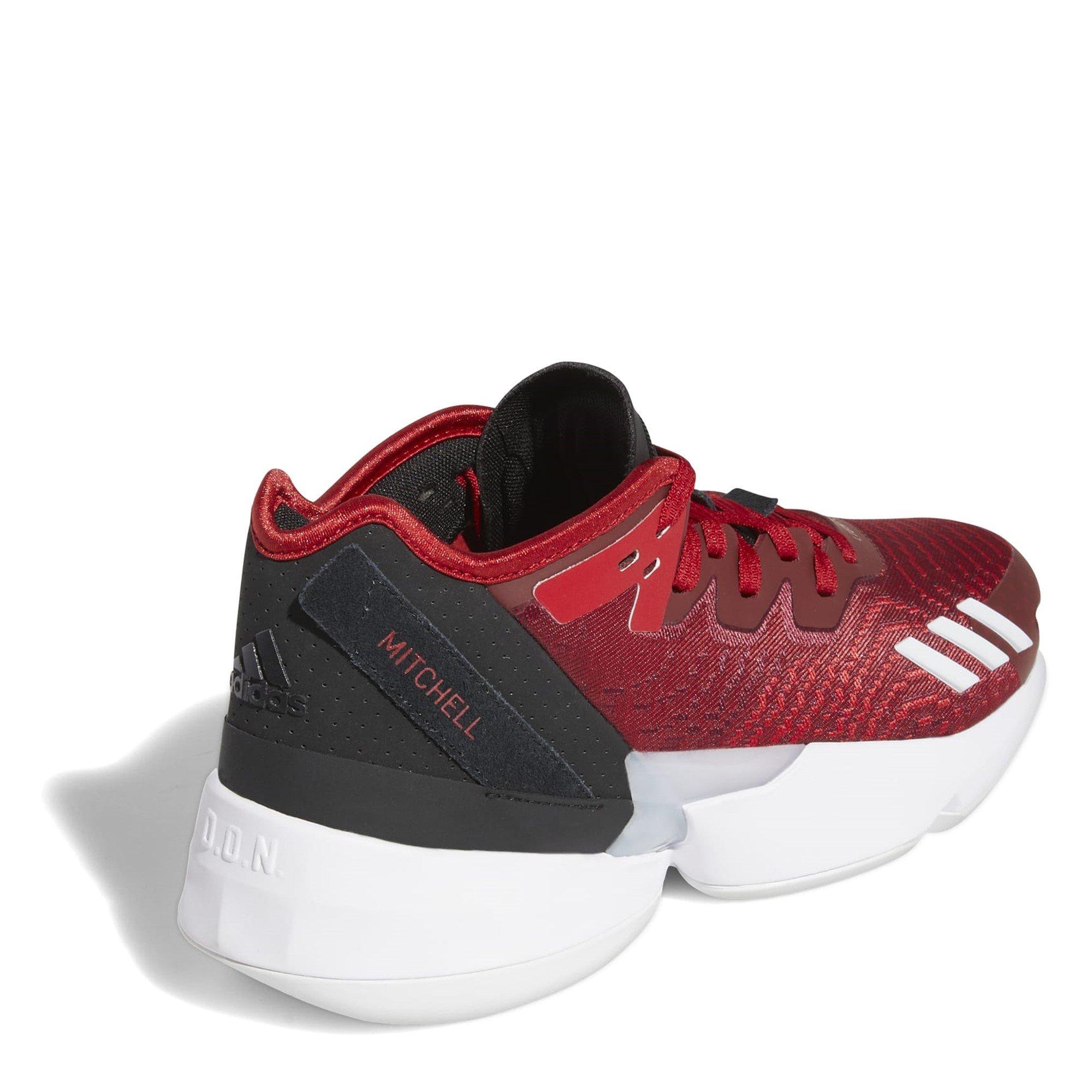 Rood/Wit/Zwart - adidas - D.O.N. Issue 4 Basketball Shoes Mens - 4