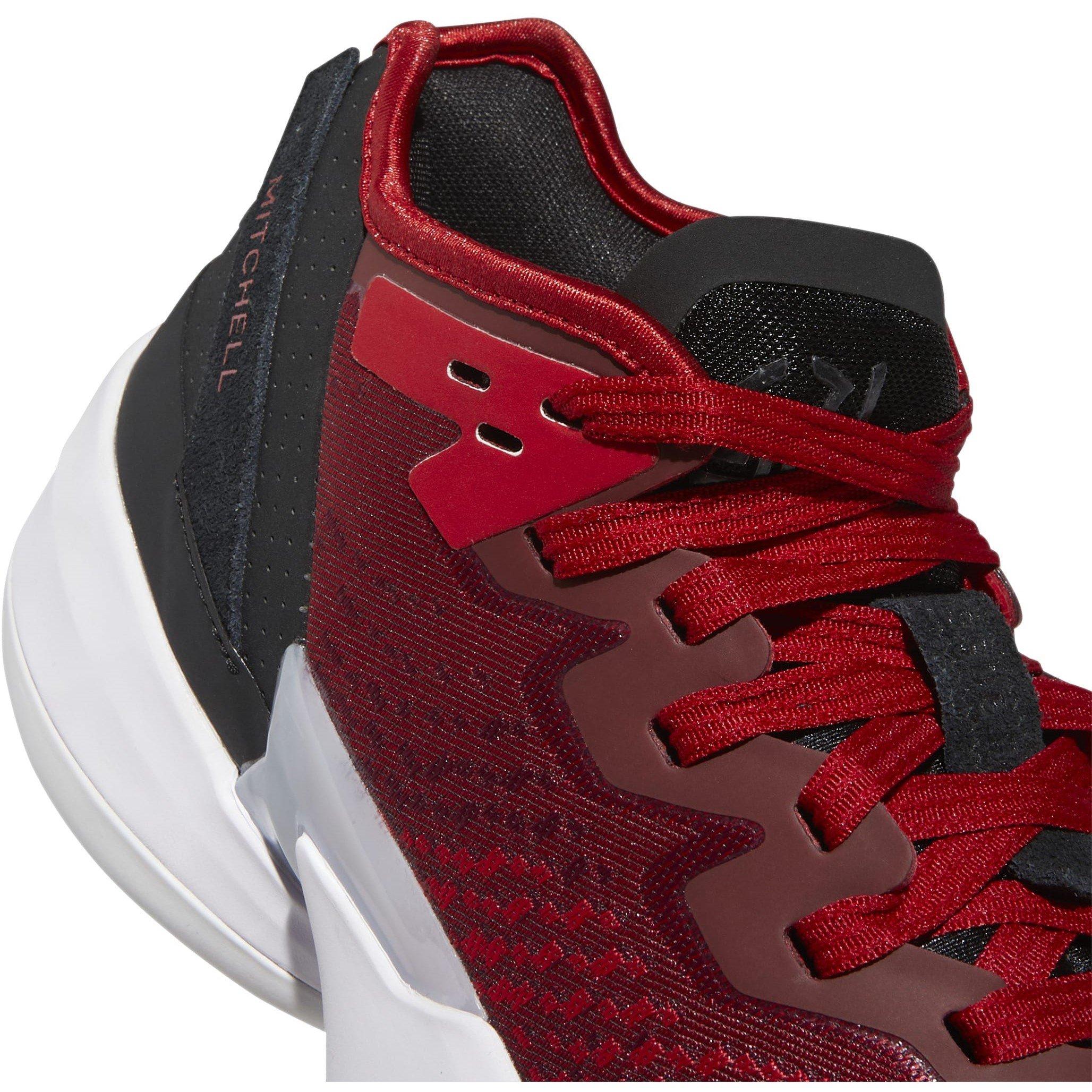 Rood/Wit/Zwart - adidas - D.O.N. Issue 4 Basketball Shoes Mens - 7