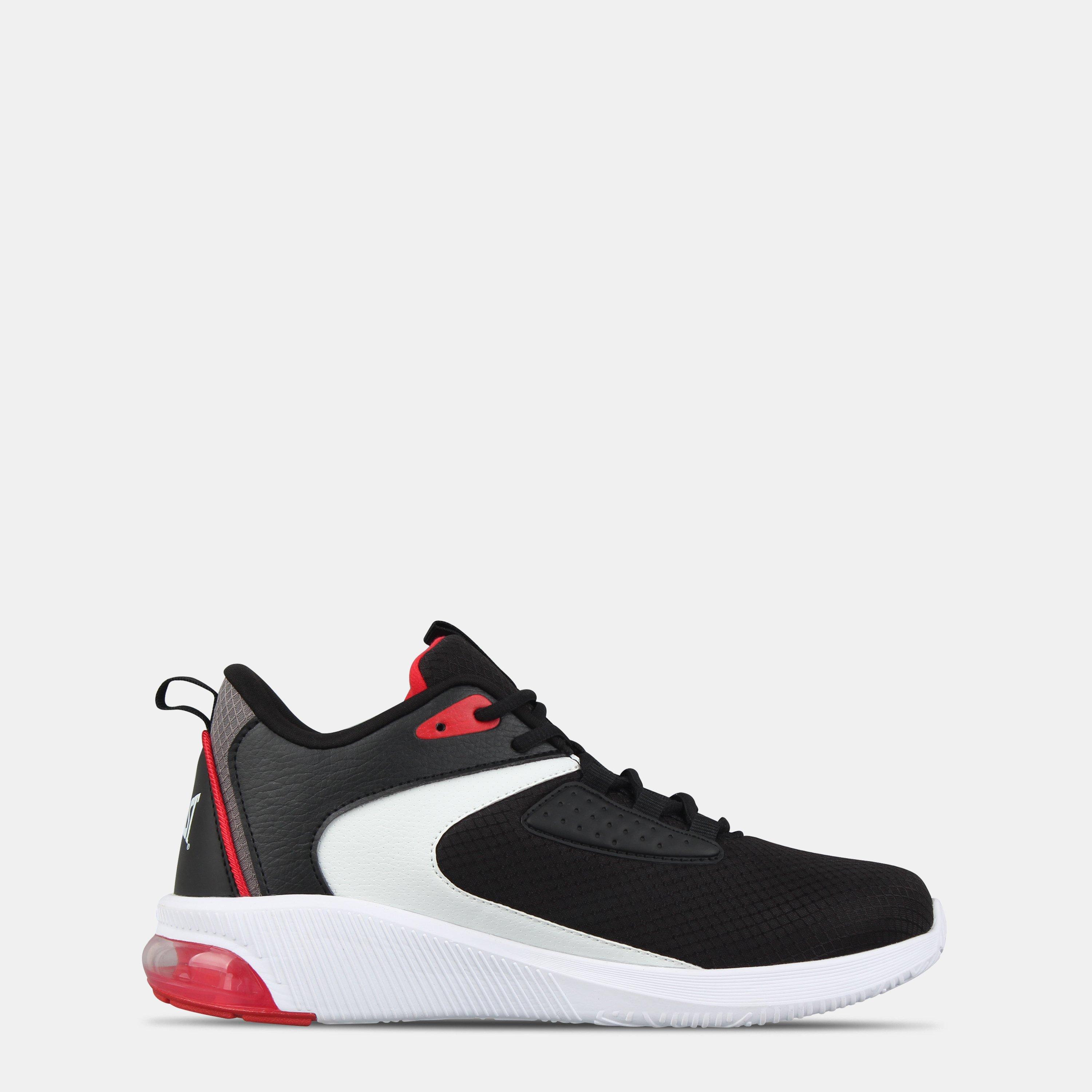 Everlast Men's Swish Lightweight Basketball Trainers - Blk/White/Red - 8.5 (42.5)
