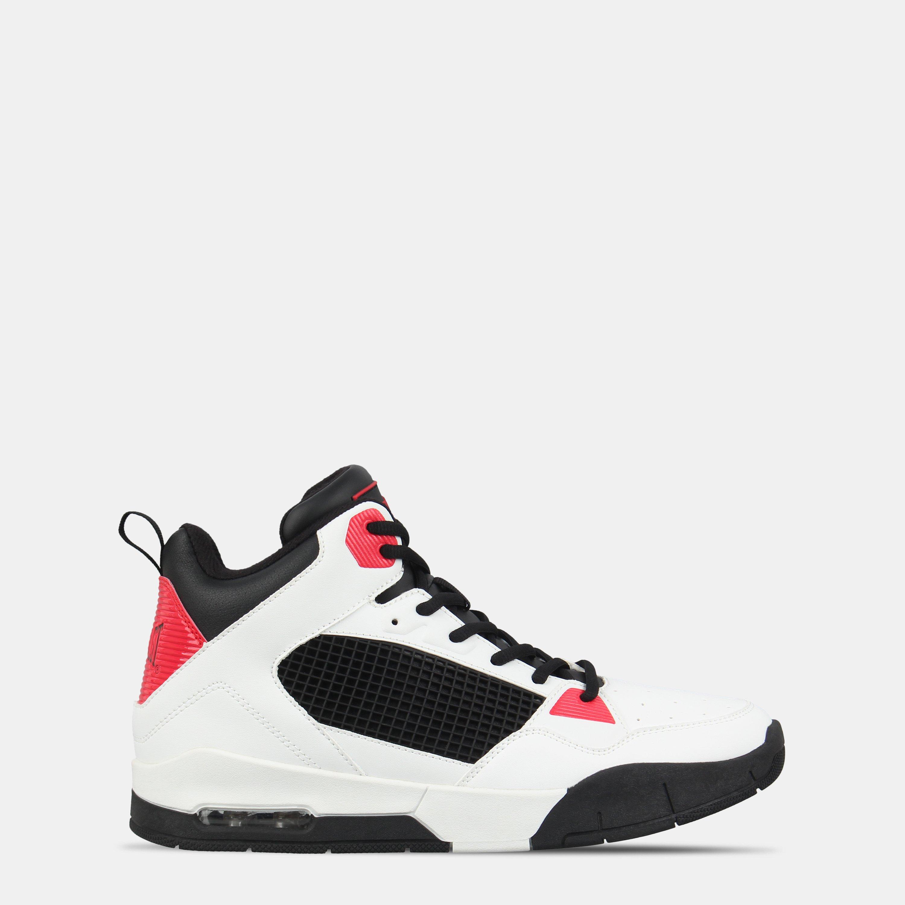 Everlast Men's Layup Lace Up Basketball Trainers - White/Blk/Red - 7.5 (41.5)