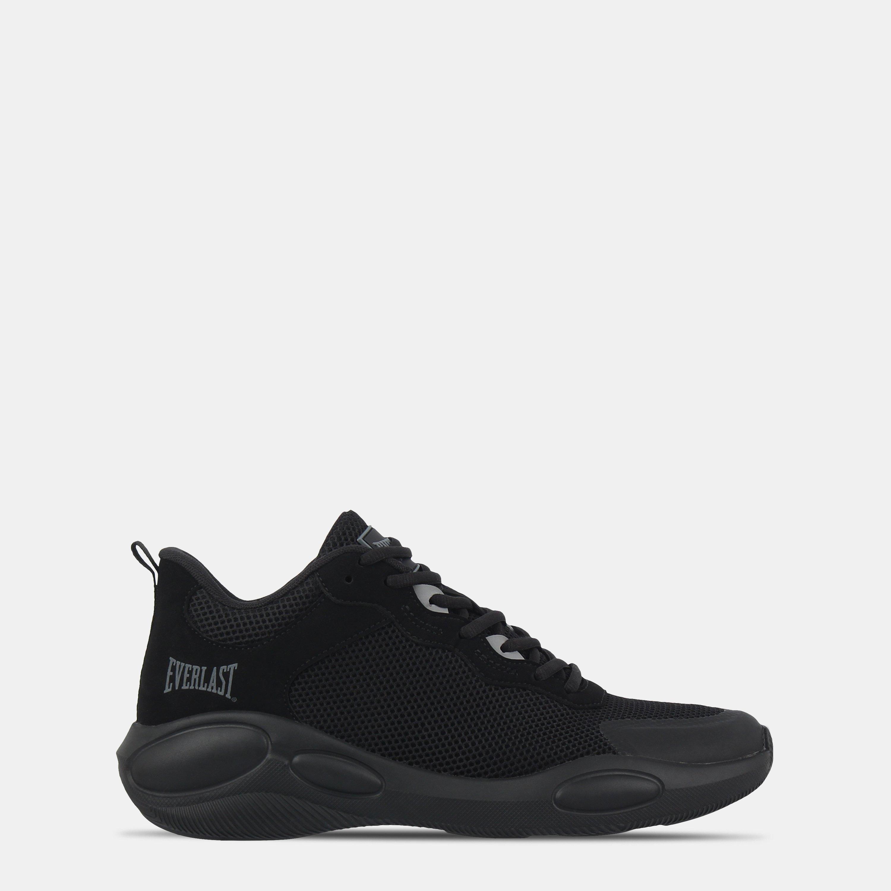 Blk/Charcoal - Everlast - Men's Crossover Breathable Mesh Basketball Trainers - 1