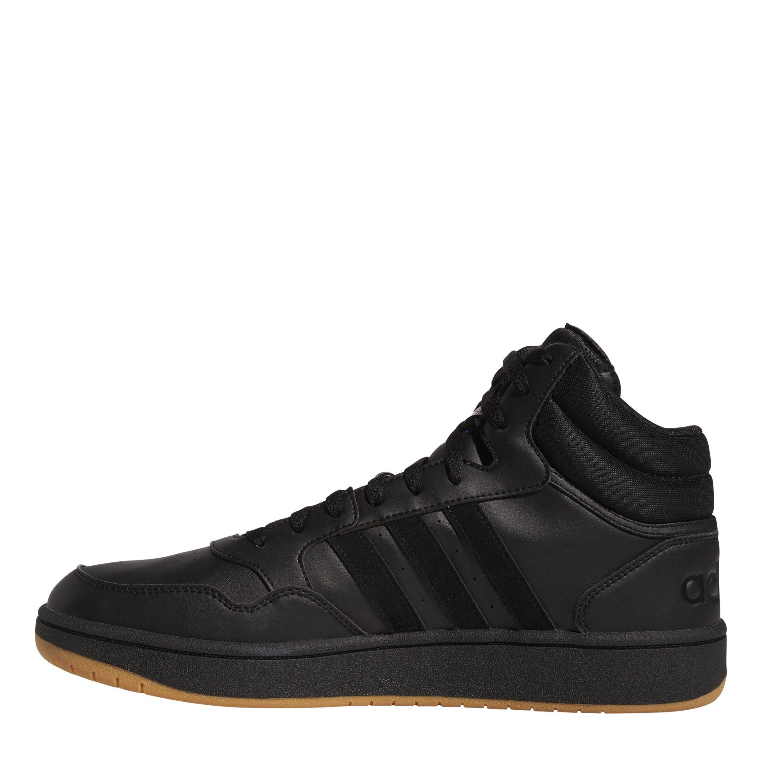 Core Black - adidas - Hoops 3.0 Mid Basketball Trainers Mens - 2