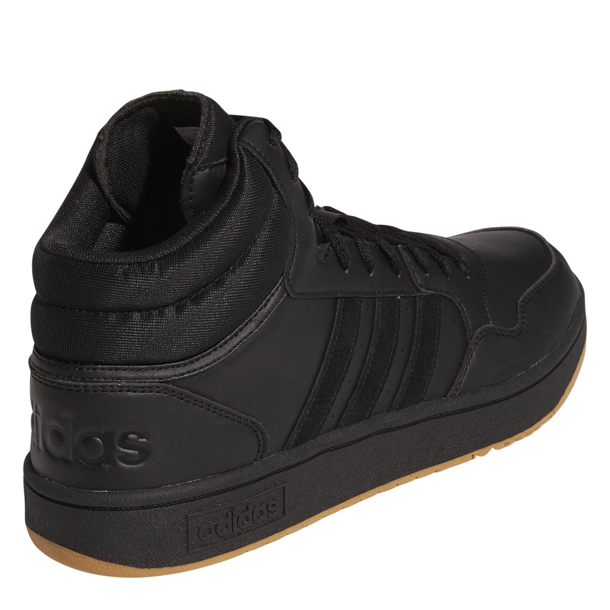 Core Black - adidas - Hoops 3.0 Mid Basketball Trainers Mens - 4