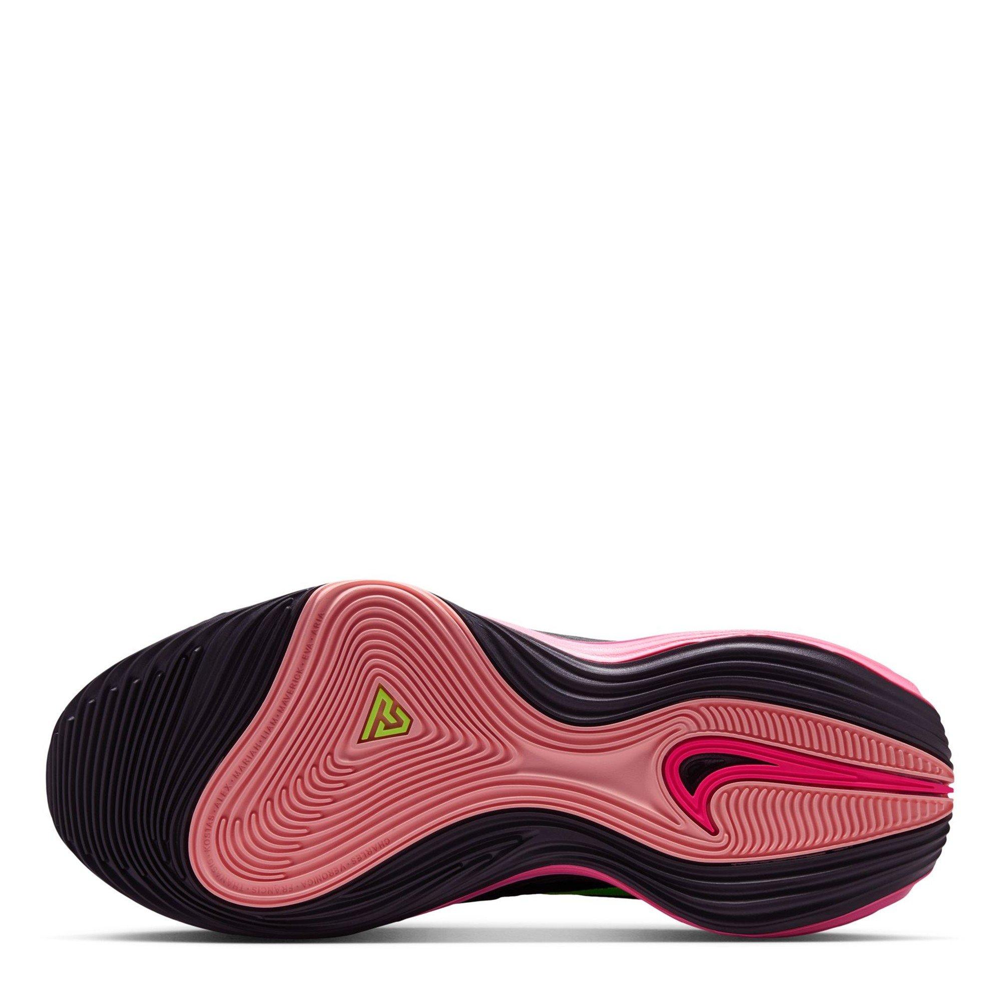 Pink/Volt - Nike - Men's Basketball Trainers - 3