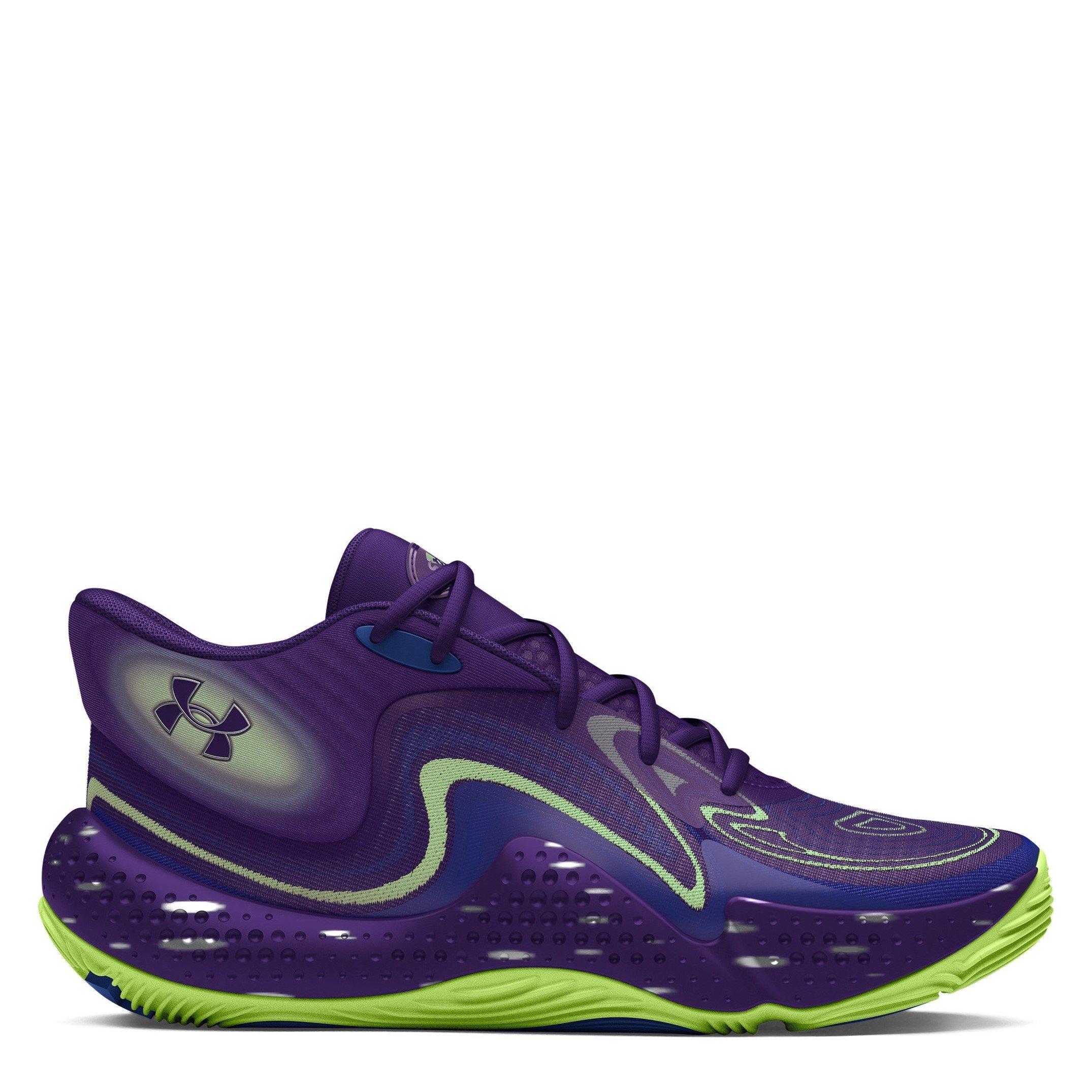 Under Armour  Adults Spawn Mid Basketball Trainers - Purple - 11.5 (47)