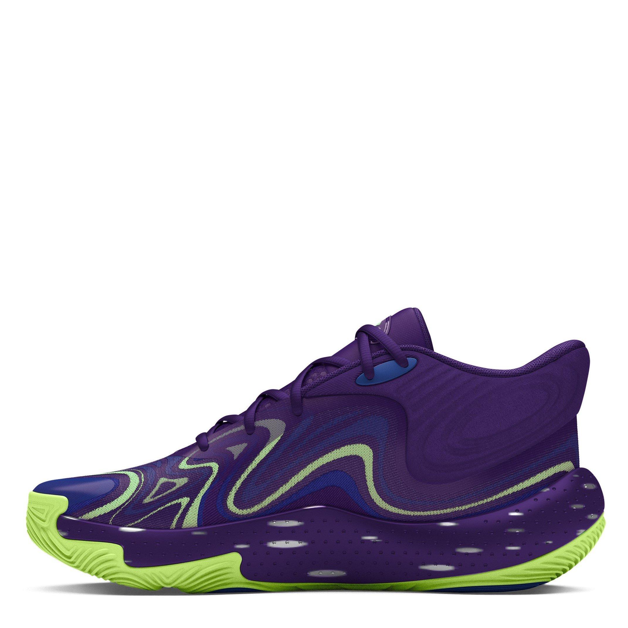 Lila - Under Armour - Adults Spawn Mid Basketball Trainers - 2