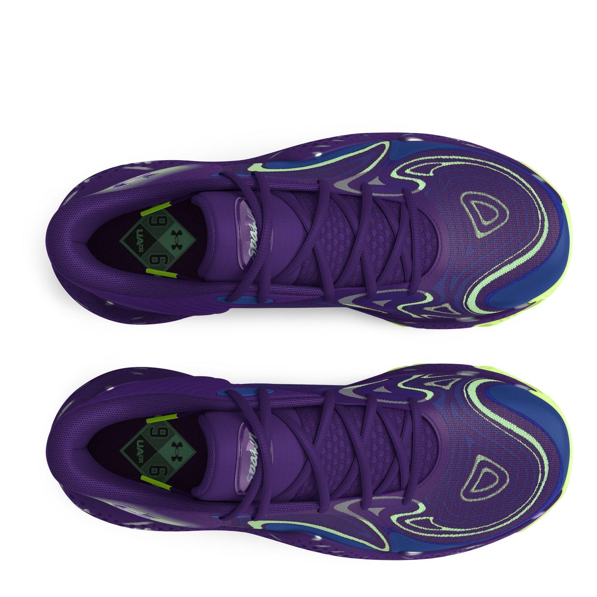 Lila - Under Armour - Adults Spawn Mid Basketball Trainers - 4