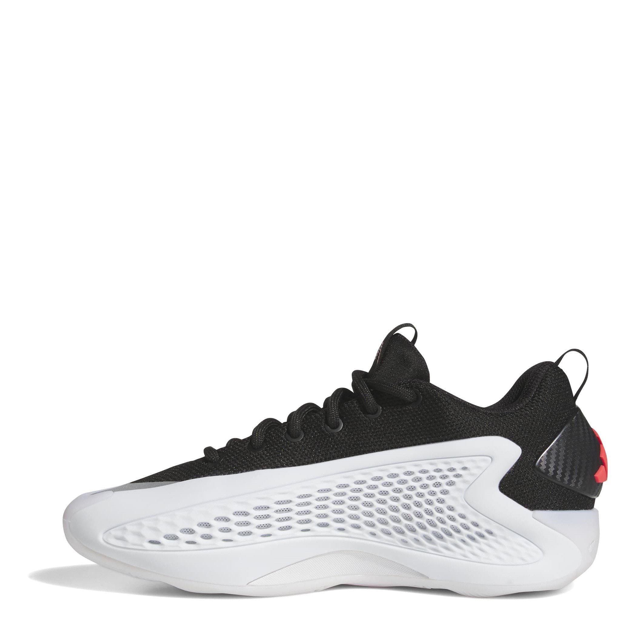 White/Blk/Red - adidas - Unisex Adults A.Edwards Basketball Trainers - 2