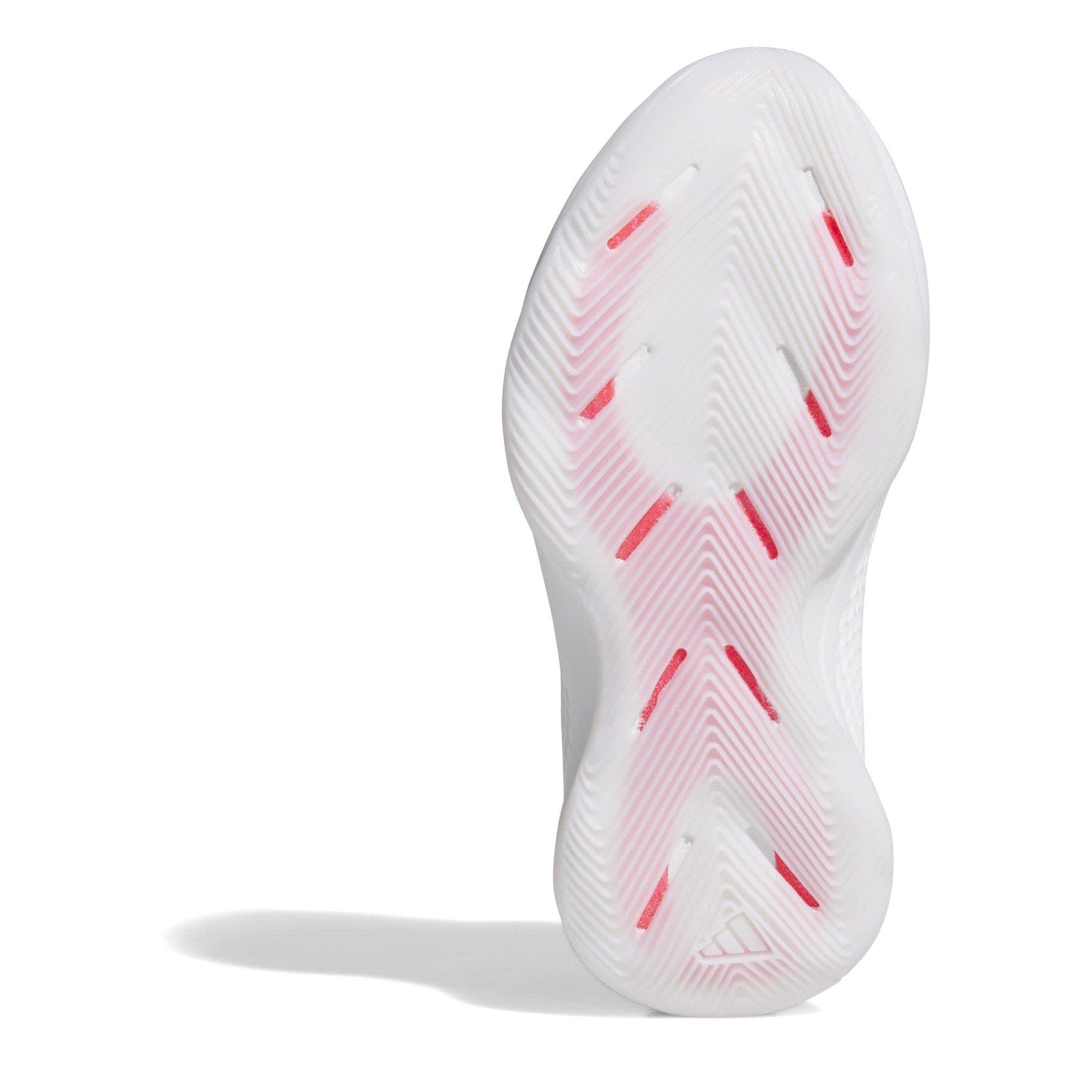 White/Blk/Red - adidas - Unisex Adults A.Edwards Basketball Trainers - 6