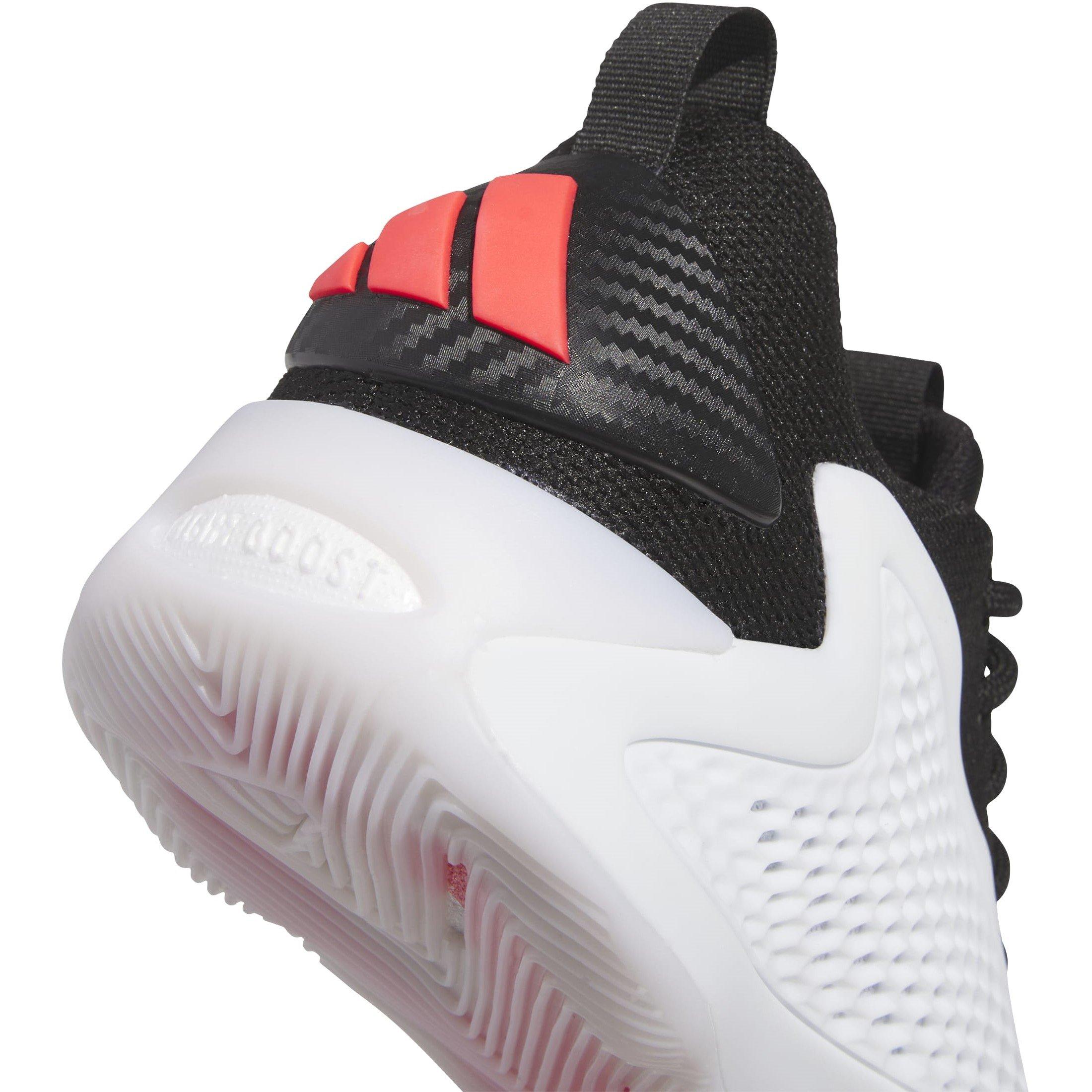 White/Blk/Red - adidas - Unisex Adults A.Edwards Basketball Trainers - 7